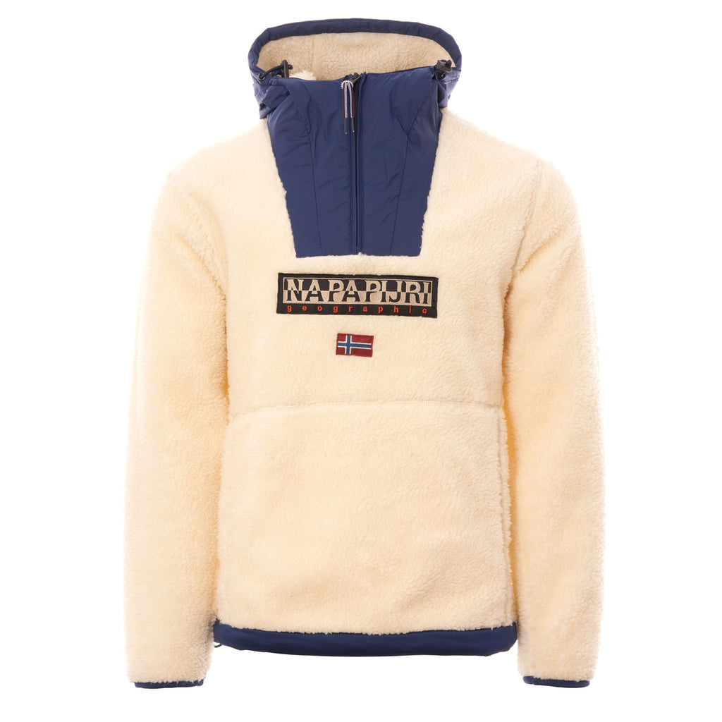 Napapijri Teide Fleece Hoodie - New Milk