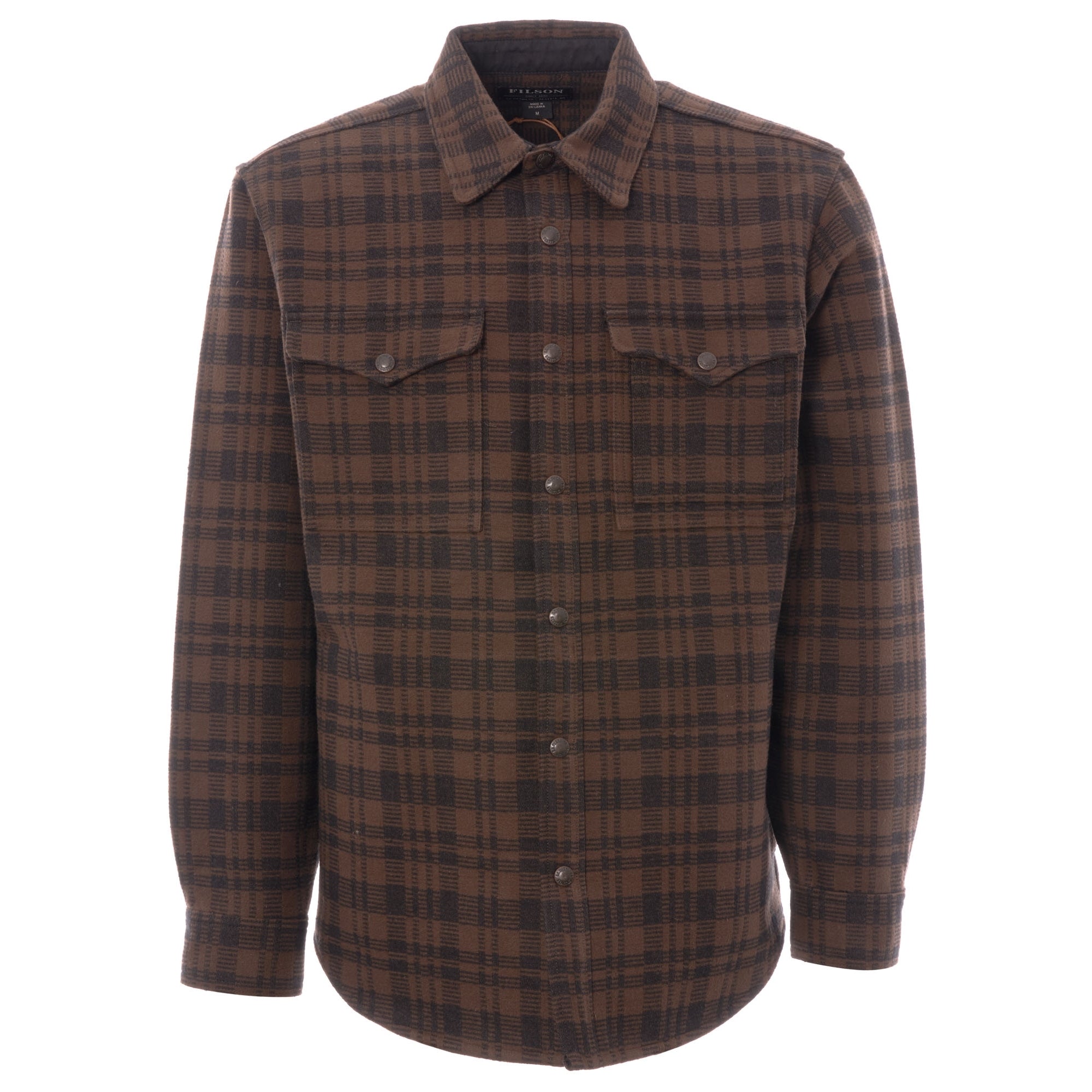 Filson Beartooth Jac-Shirt - Dark Brown & Charcoal