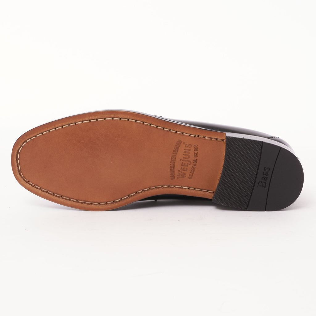 G.H. Bass Weejun Logan Polished Leather Loafer - Black