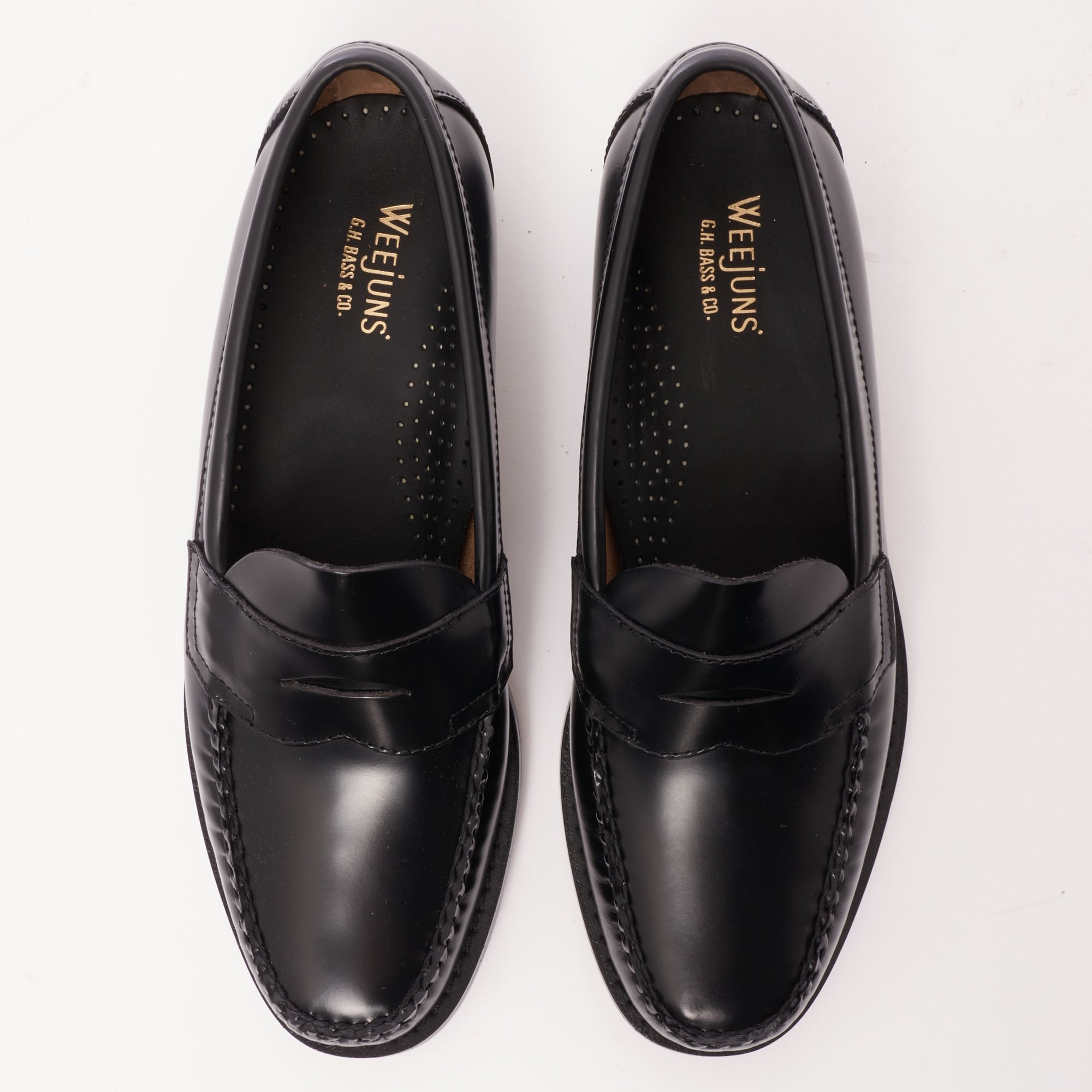 G.H. Bass Weejun Logan Polished Leather Loafer - Black