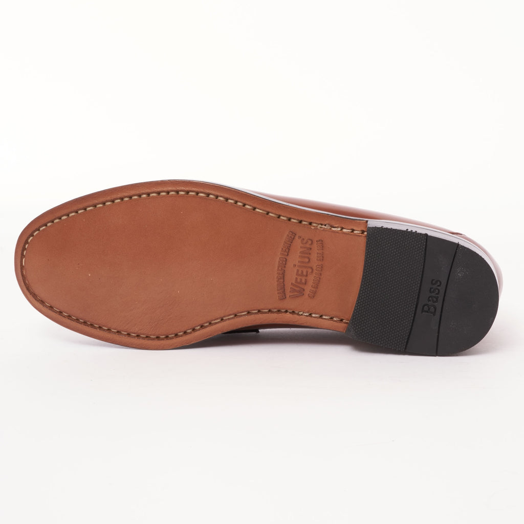 G.H. Bass Weejun Logan Polished Leather Loafer - Mid Brown