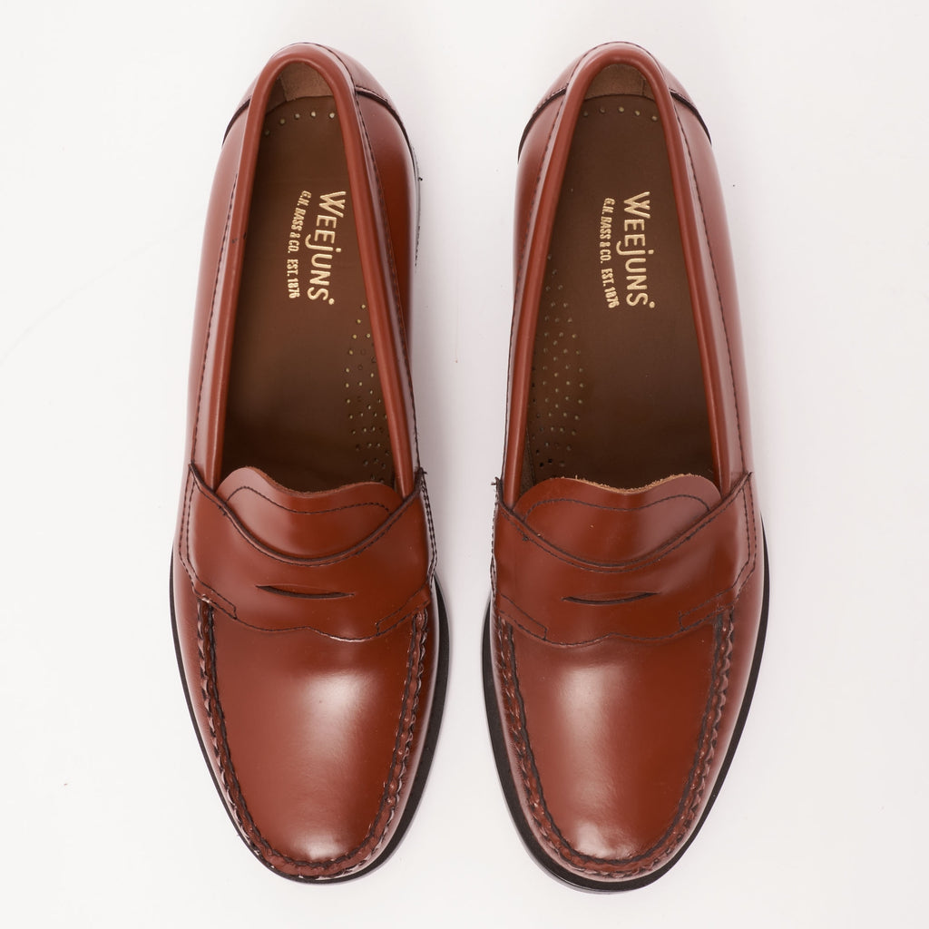 G.H. Bass Weejun Logan Polished Leather Loafer - Mid Brown