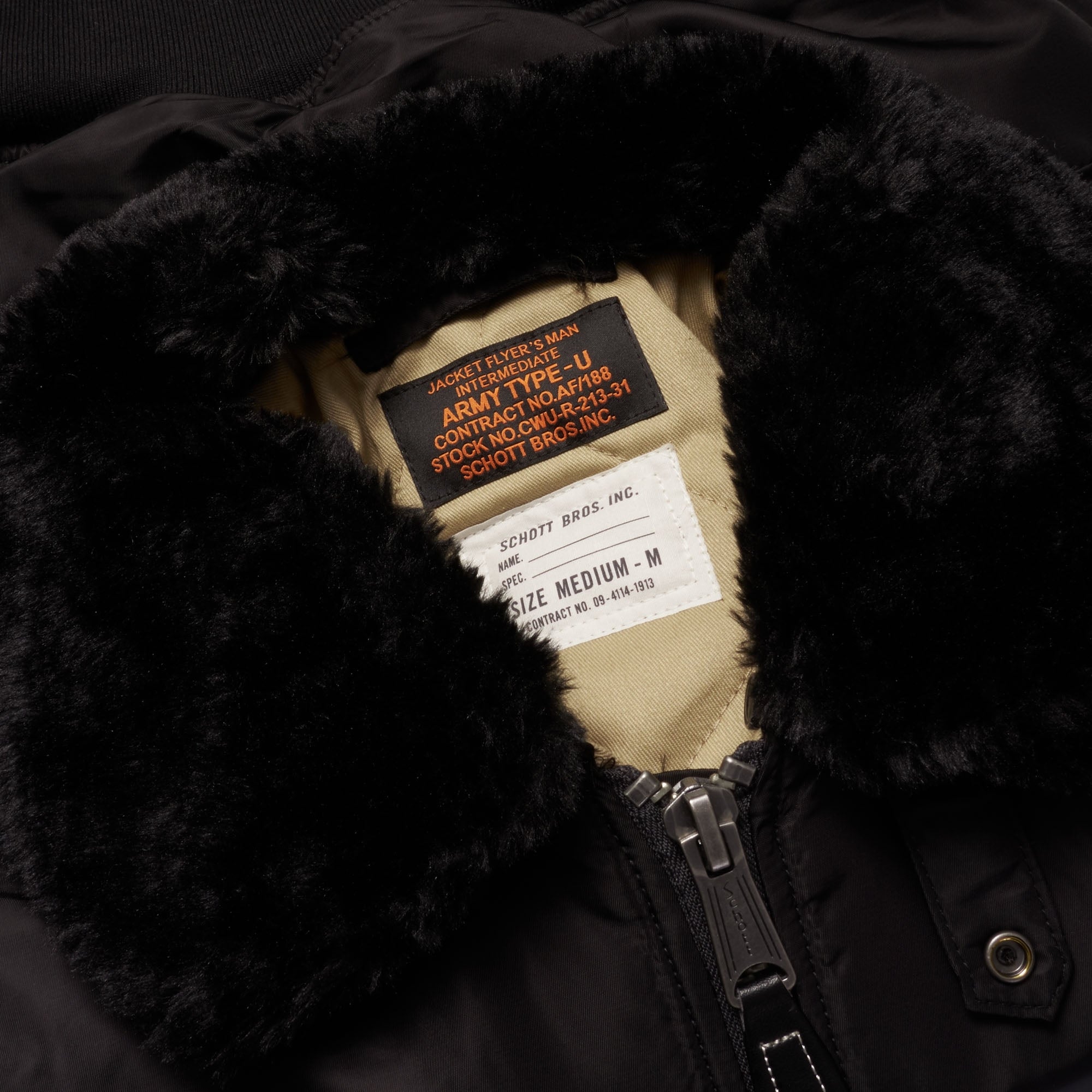 Schott NYC Ohara Flight Jacket - Black