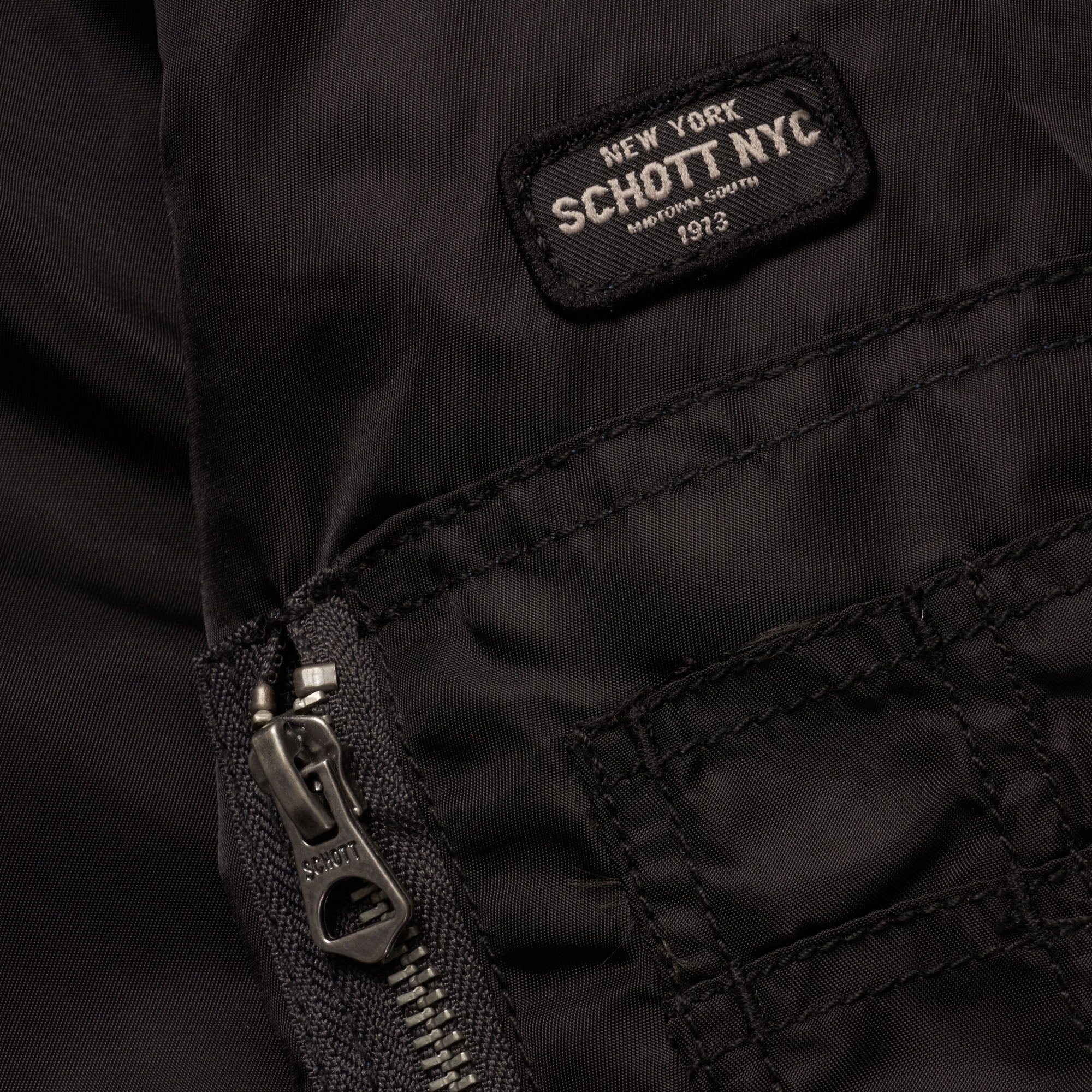 Schott NYC Ohara Flight Jacket - Black
