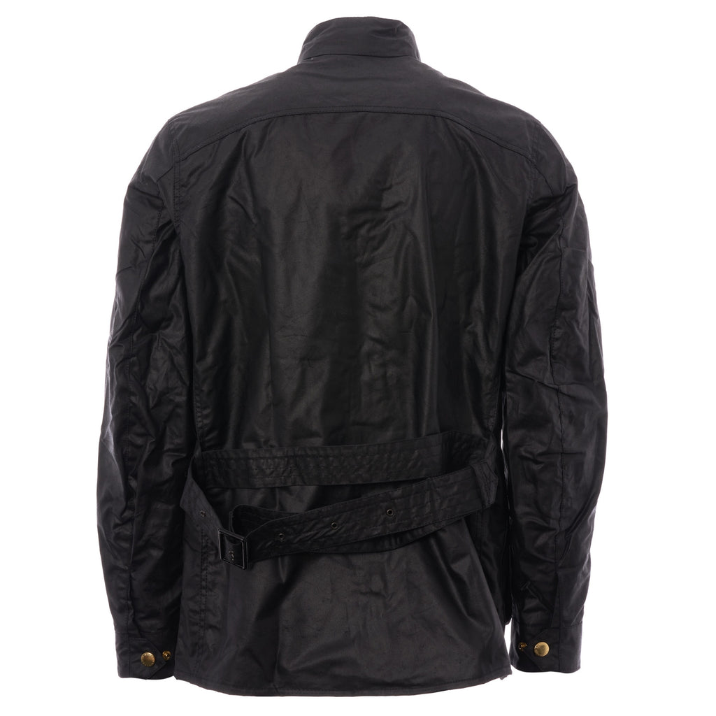 Barbour International Union Jack Wax Jacket - Black