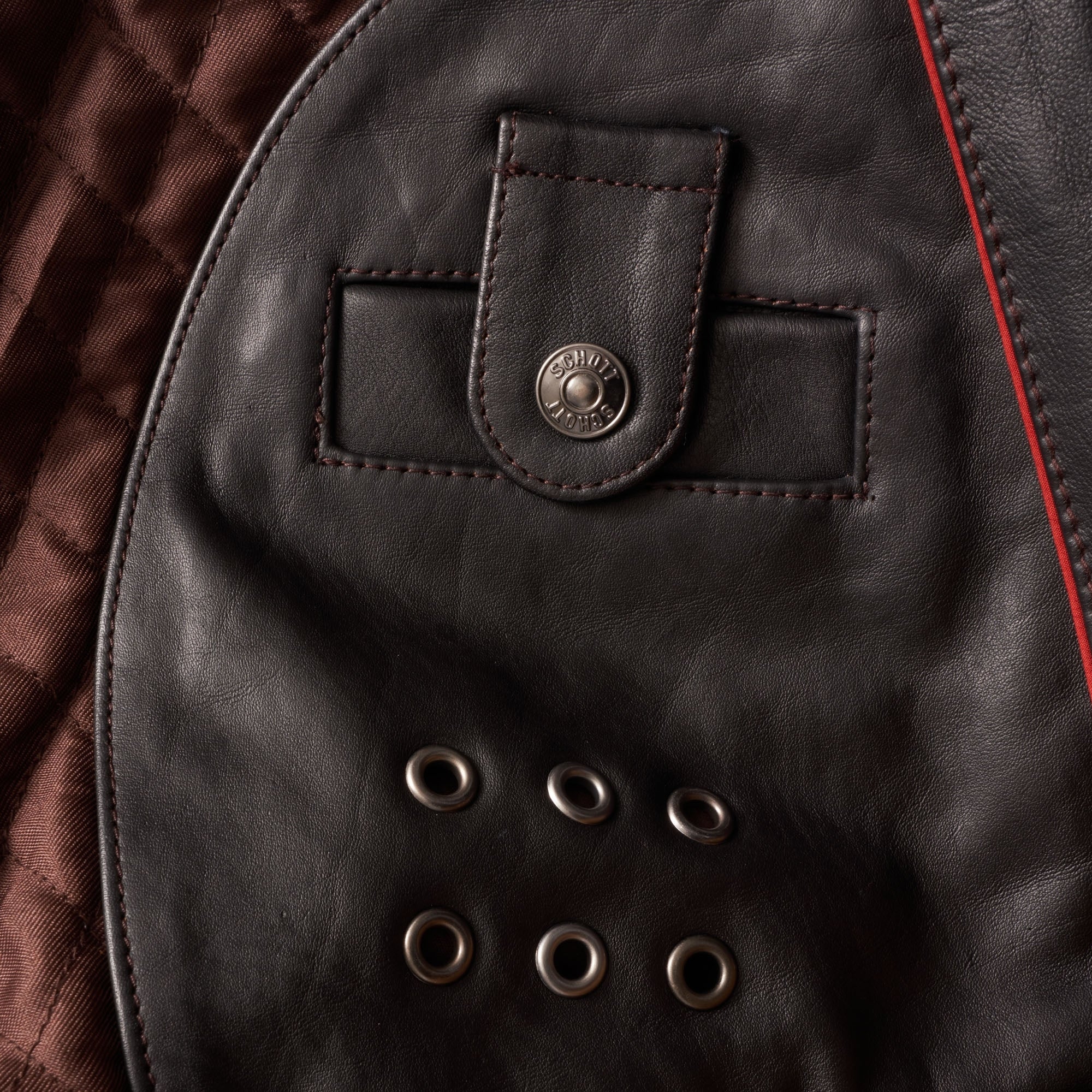 Schott NYC LC5331X Leather Pilot Jacket - Antic Brown