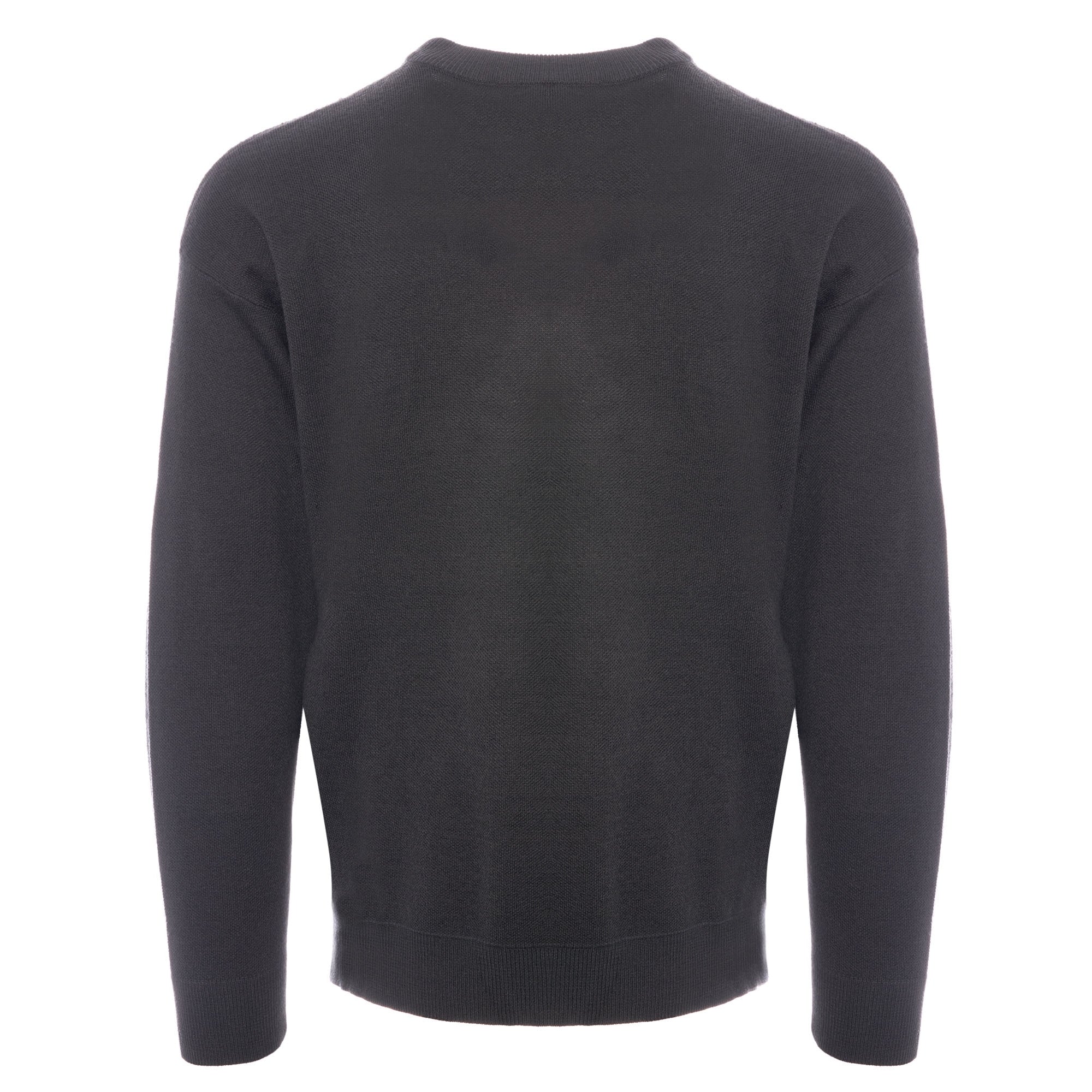Emporio Armani Off Centre Logo Jumper - Grey