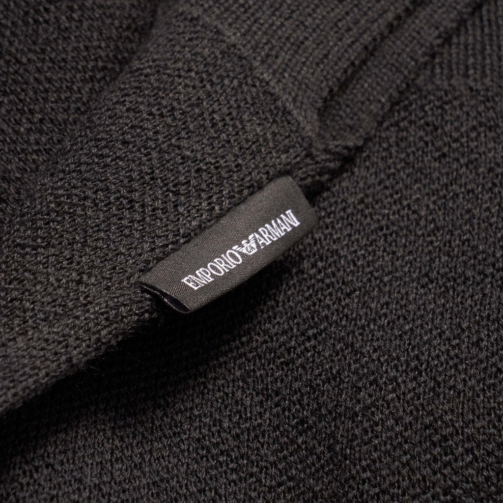 Emporio Armani Off Centre Logo Jumper - Grey