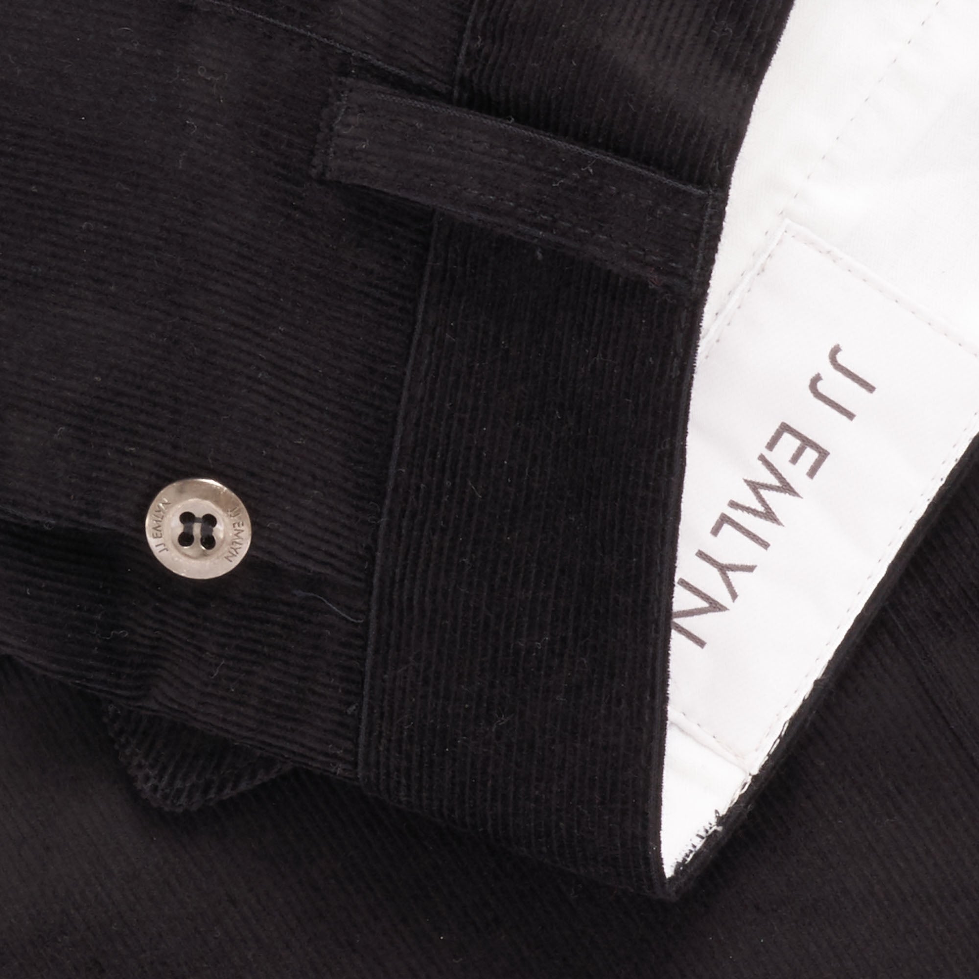 JJ Emlyn Thomas Needle Corduroy Trousers - Black