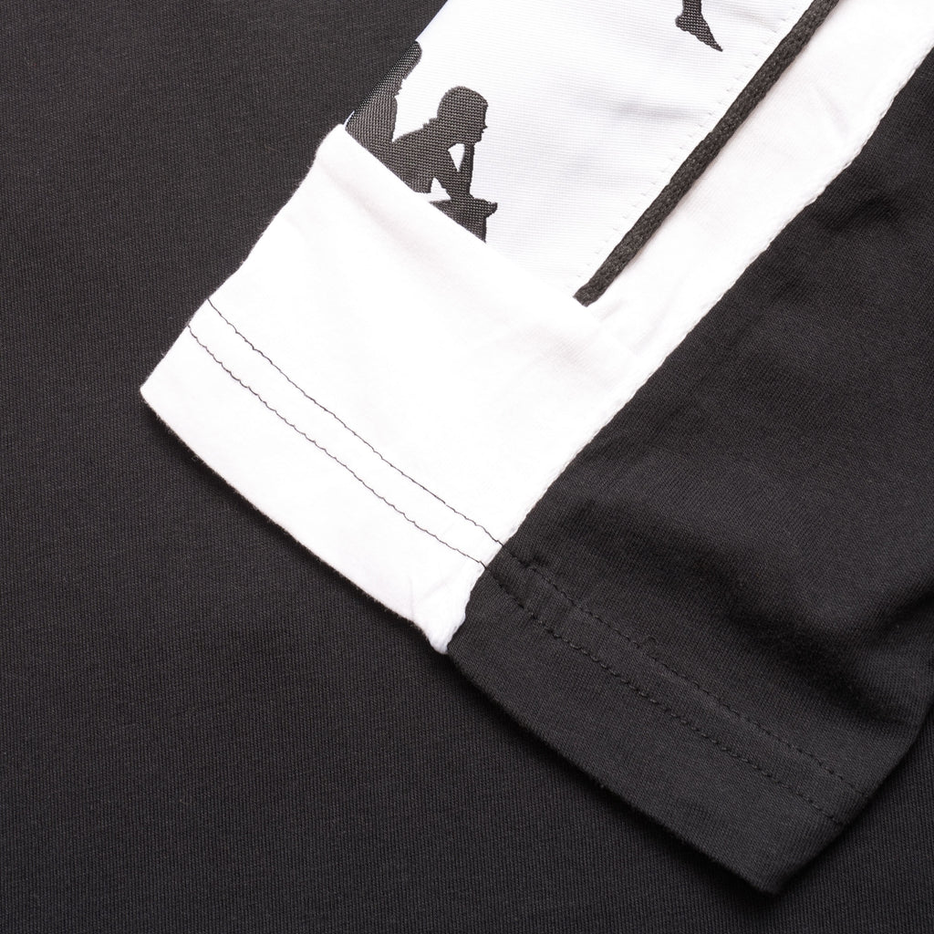 Kappa Banda Taped T-Shirt - Black & White