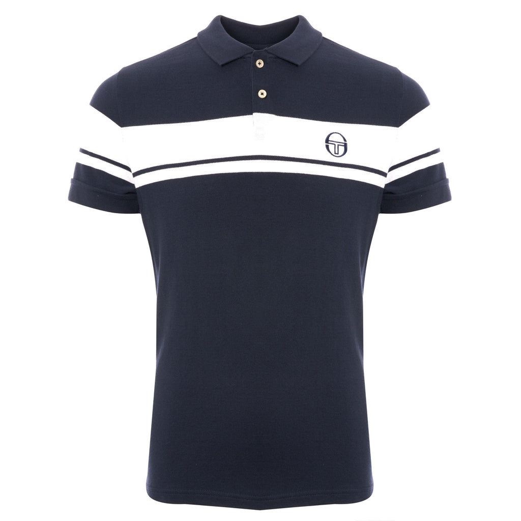 Sergio Tacchini Young Line Polo Shirt - Navy & White