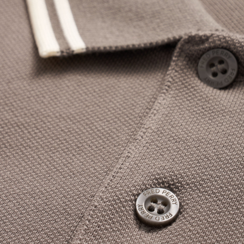 Fred Perry M3600 Twin Tipped Polo Shirt - Mid Grey