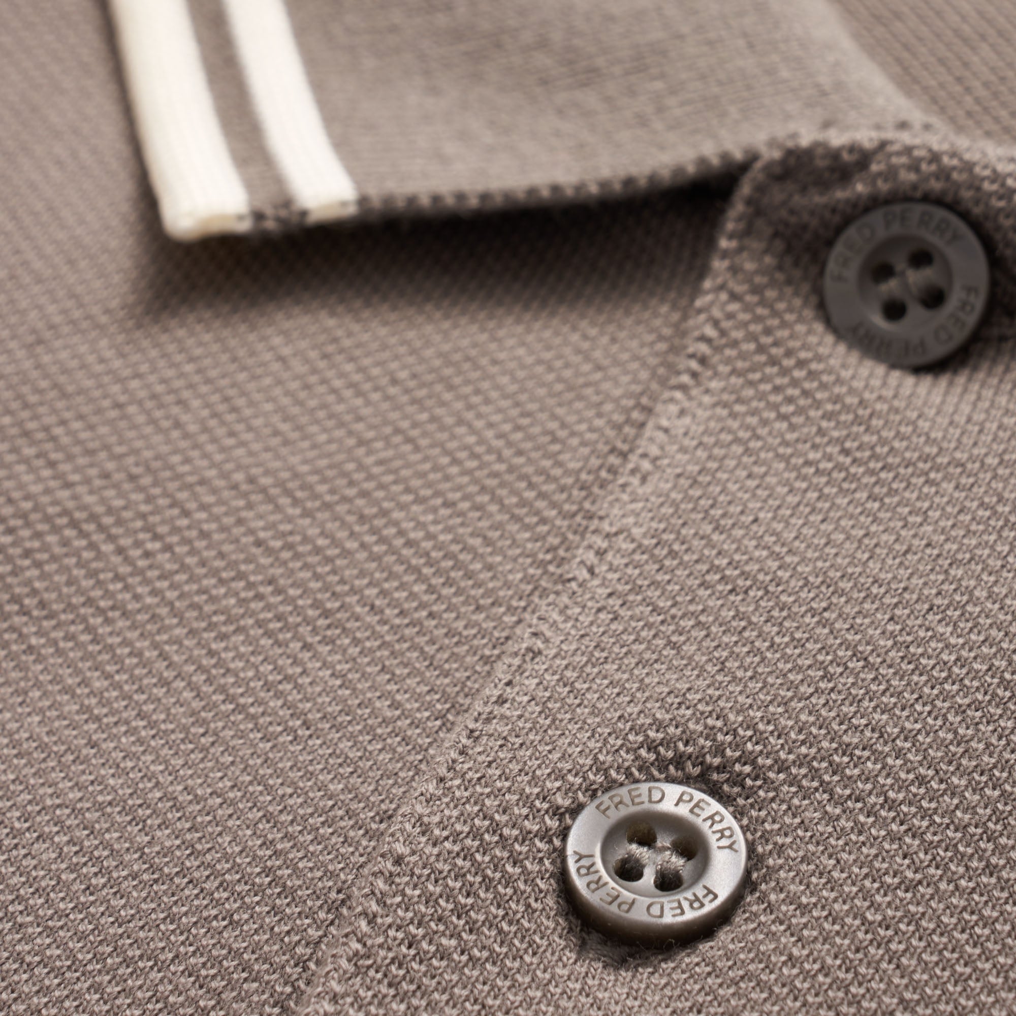 Fred Perry M3600 Twin Tipped Polo Shirt - Mid Grey