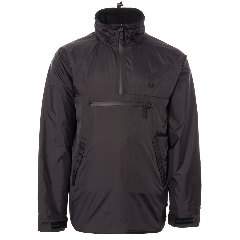 Fred Perry Half Zip Utility Jacket - Black