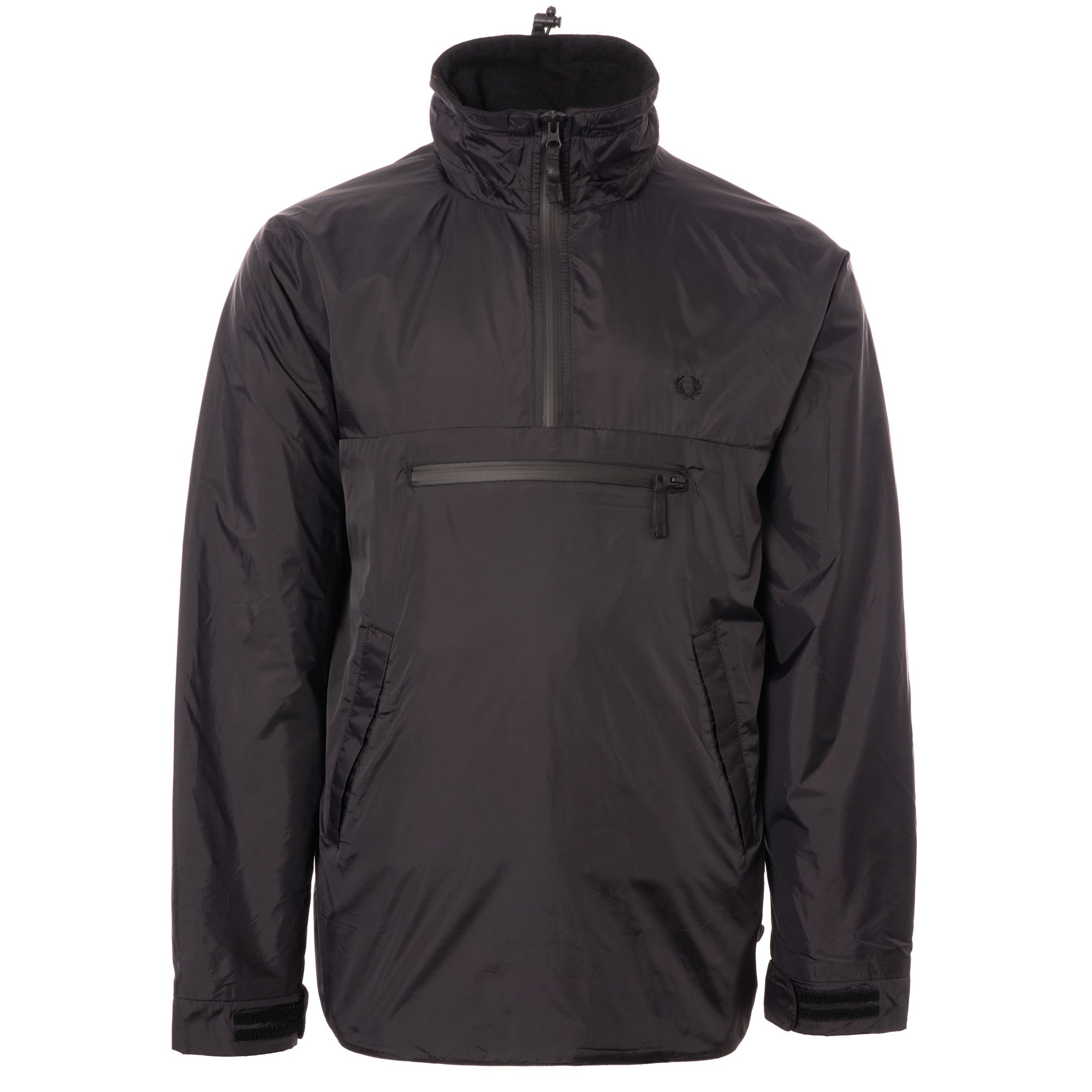 Fred Perry Half Zip Utility Jacket - Black