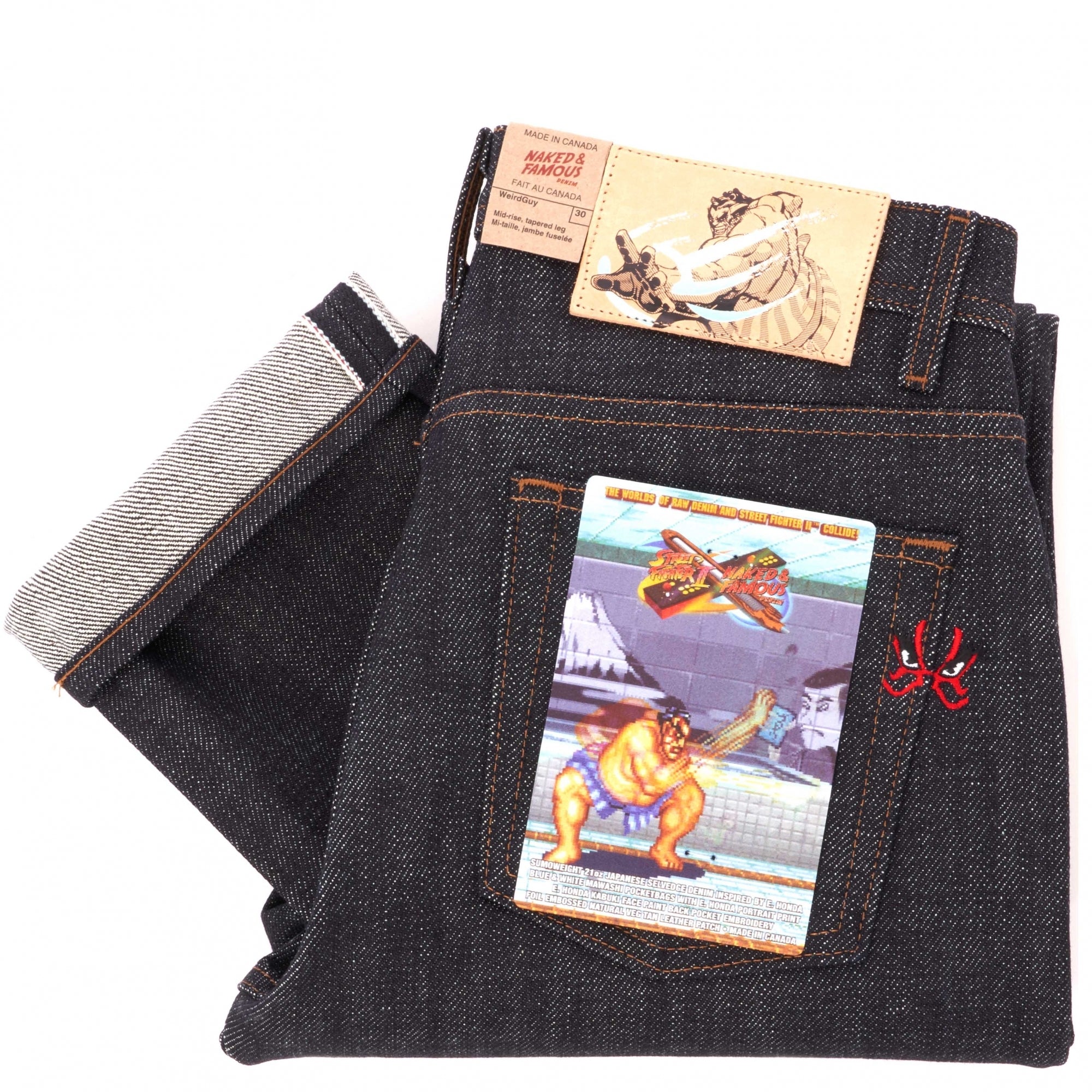 Naked & Famous x Street Fighter™ 2 Weird Guy E. Honda Heavyweight Sumo Selvedge - Indigo