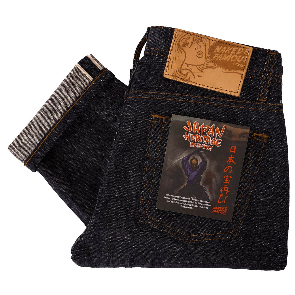 Naked and Famous Denim Weird Guy Japan Heritage Jeans - indigo
