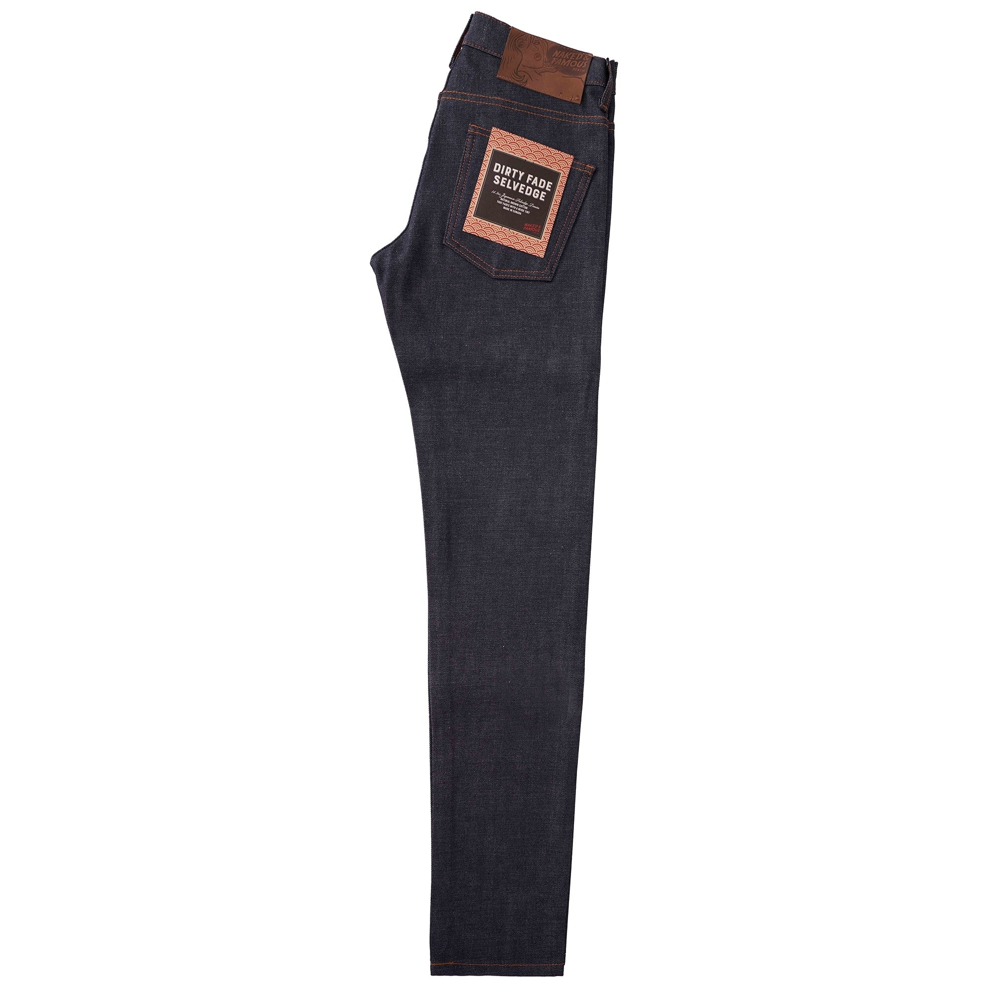 Naked and Famous Denim Super Skinny Dirty Fade Selvedge Jeans - Indigo