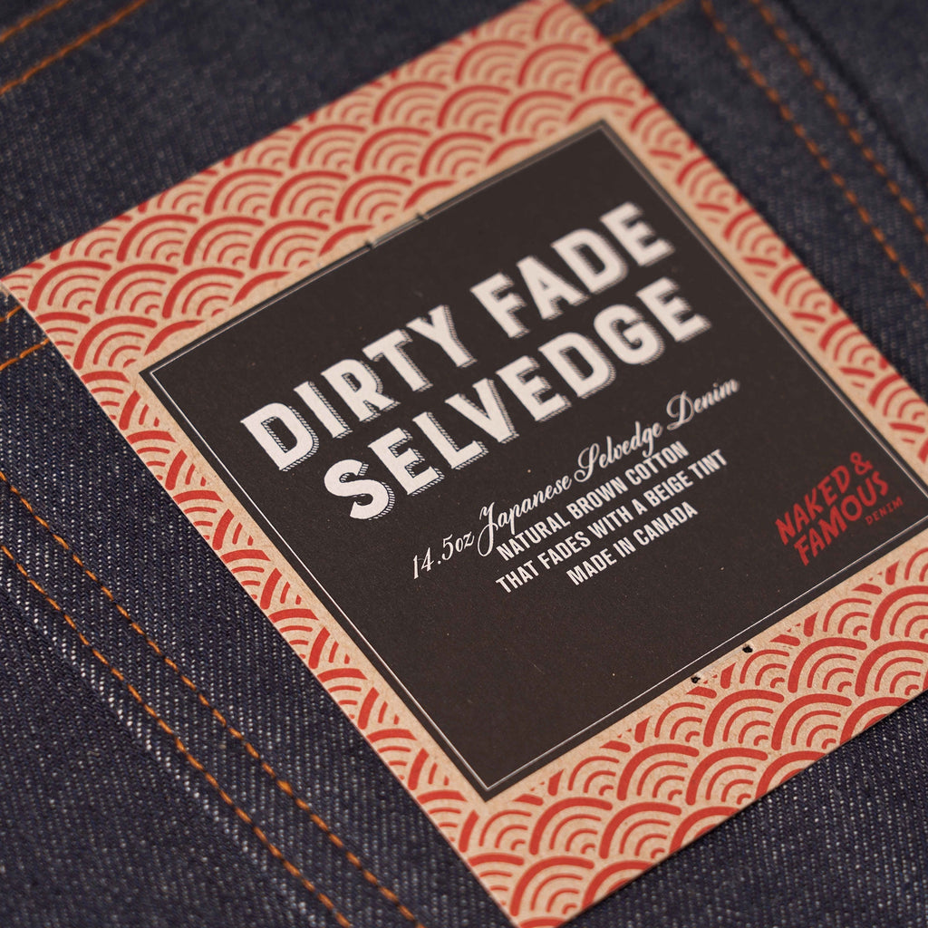 Naked and Famous Denim Super Skinny Dirty Fade Selvedge Jeans - Indigo