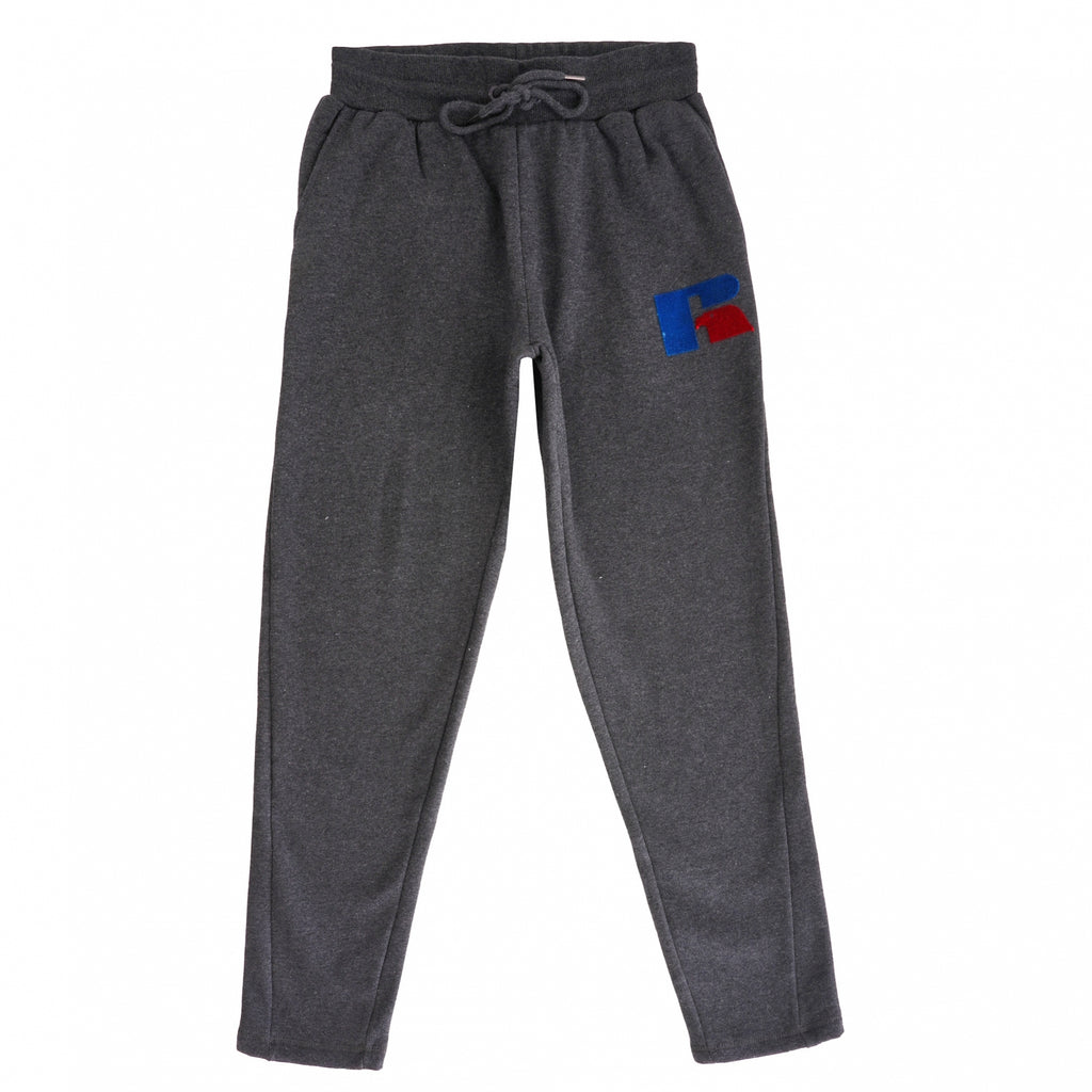 Russell Athletic Open Hem Track Pants - Charcoal Marl