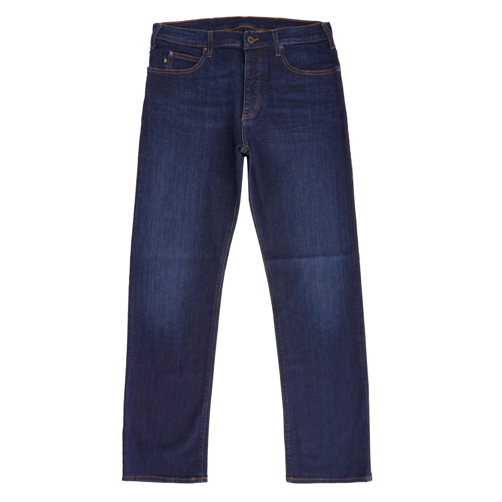 Emporio Armani J21 Regular Fit Stretch Denim Jeans - Denim Blue