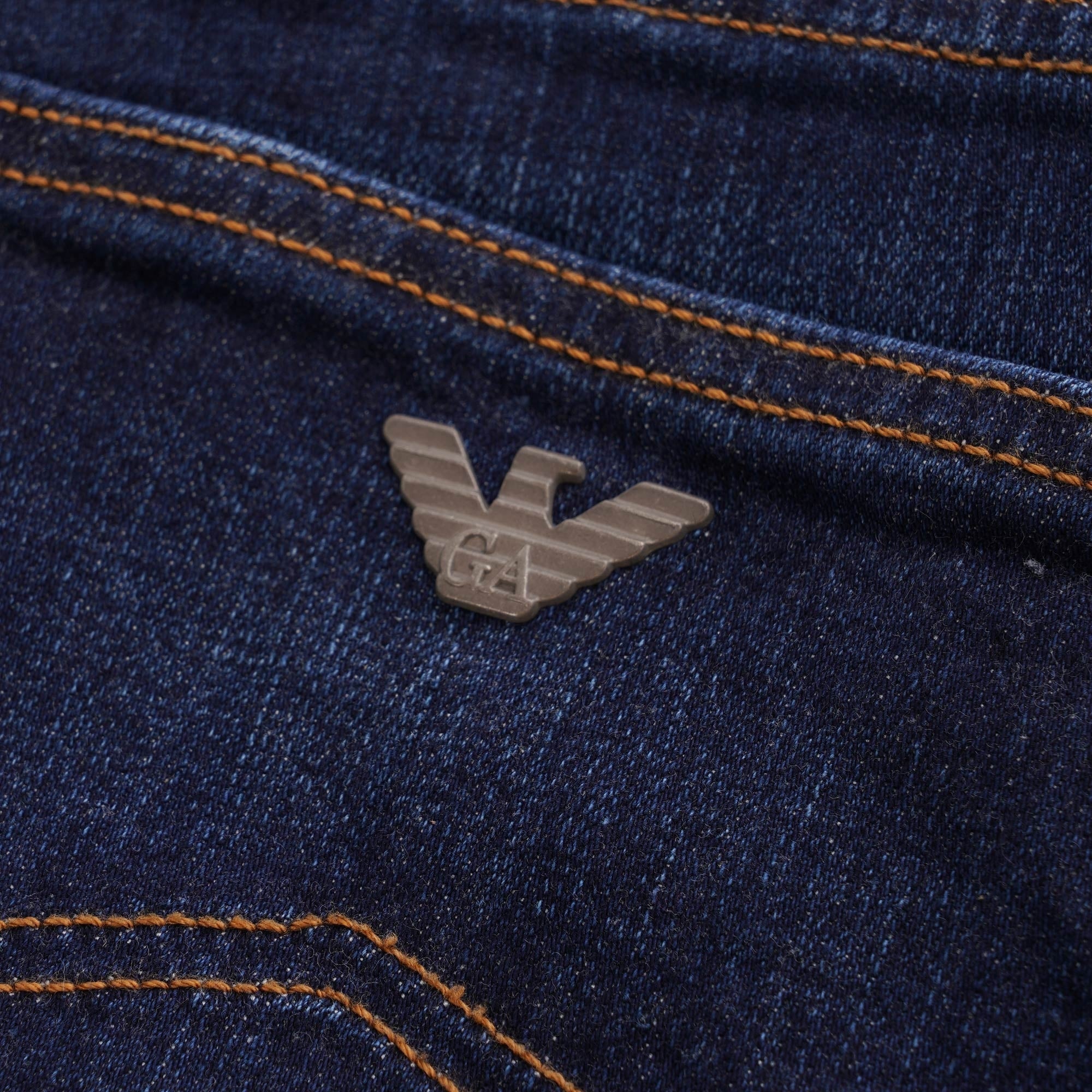 Emporio Armani J21 Regular Fit Stretch Denim Jeans - Denim Blue