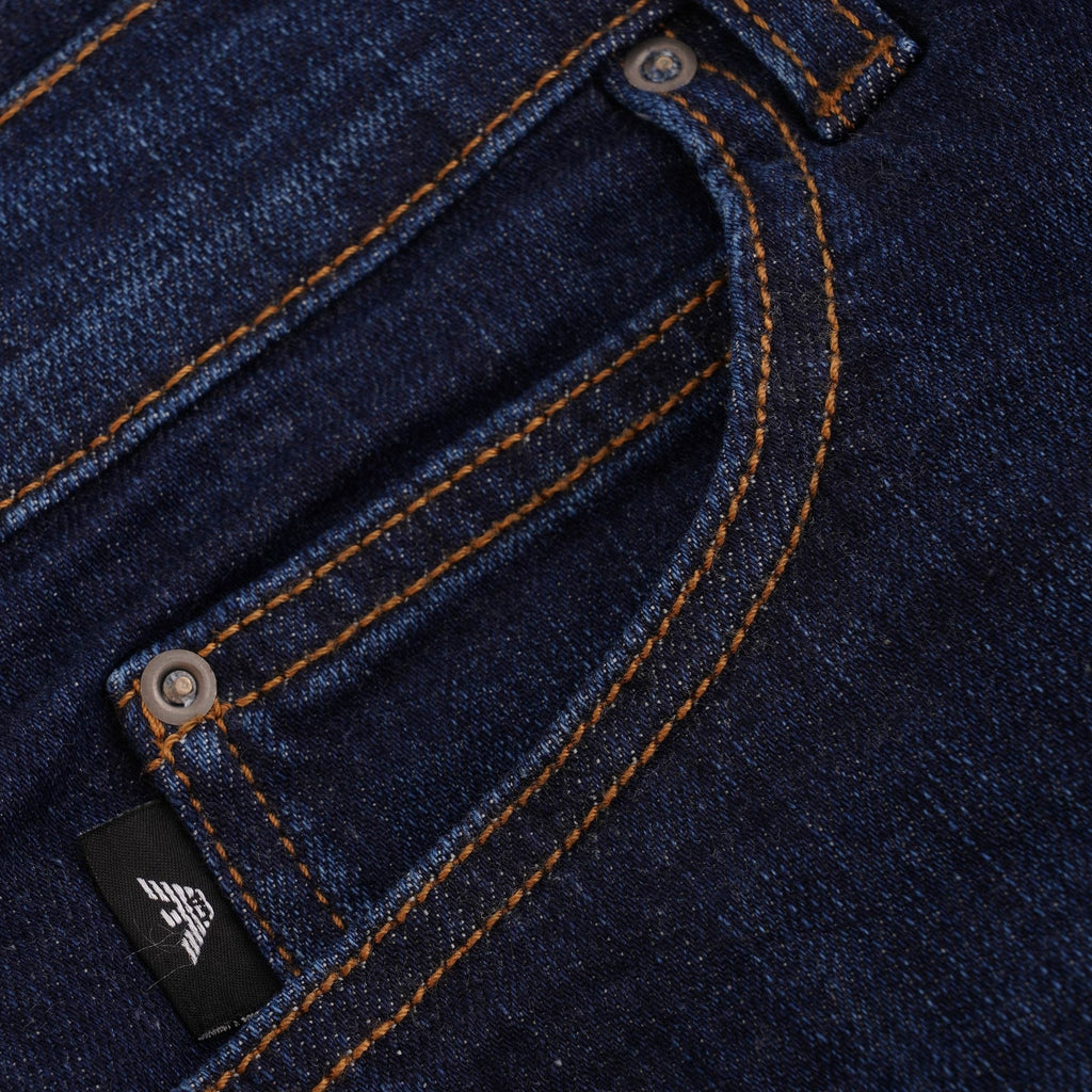 Emporio Armani J21 Regular Fit Stretch Denim Jeans - Denim Blue