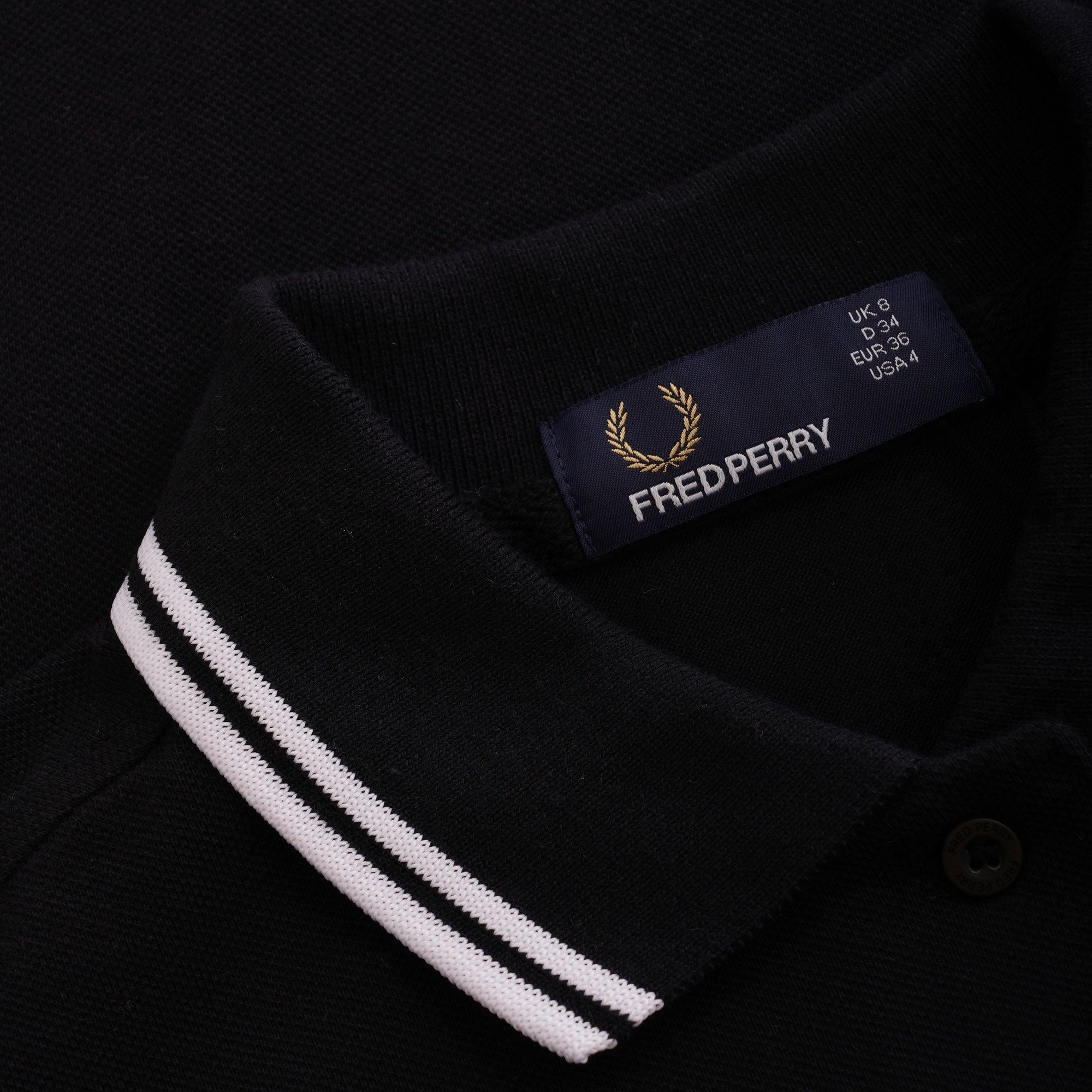 Fred Perry Womens Twin Tipped Dress - Black