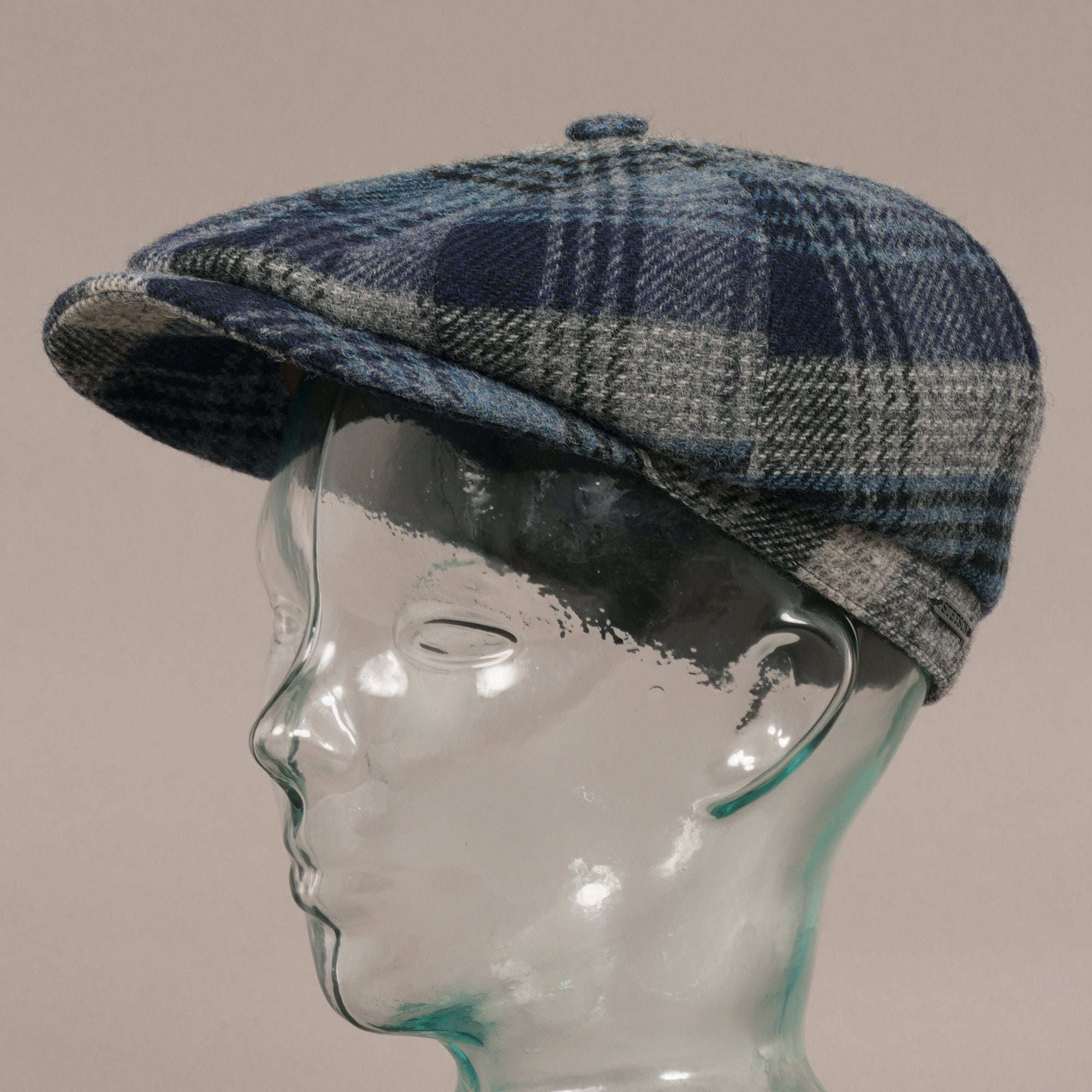 Stetson Hats Wool Hatteras Cap - Blue