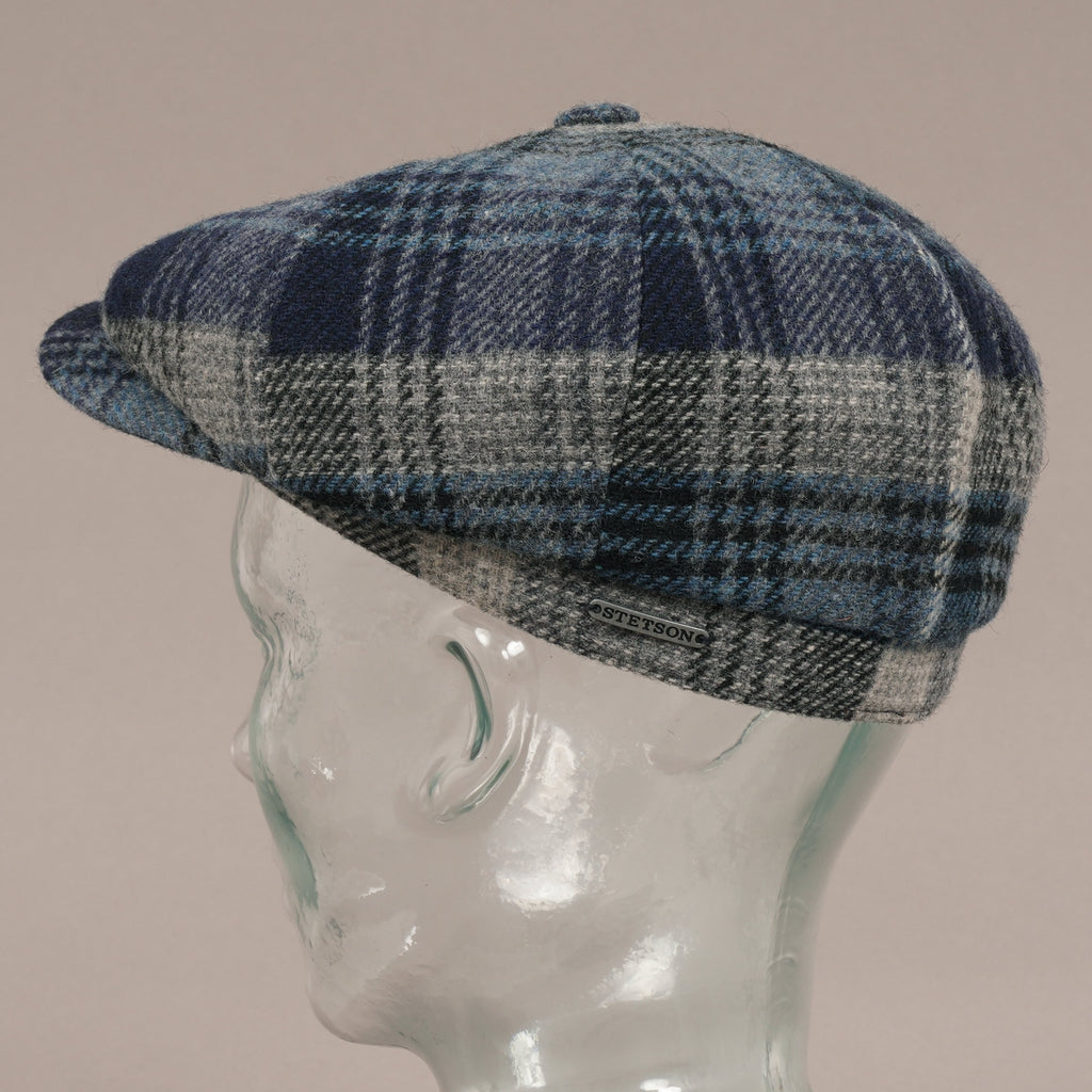 Stetson Hats Wool Hatteras Cap - Blue