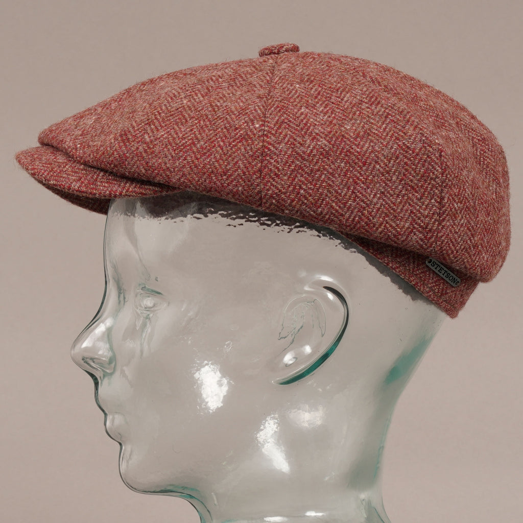Stetson Hats Hatteras Herringbone Cap - Red