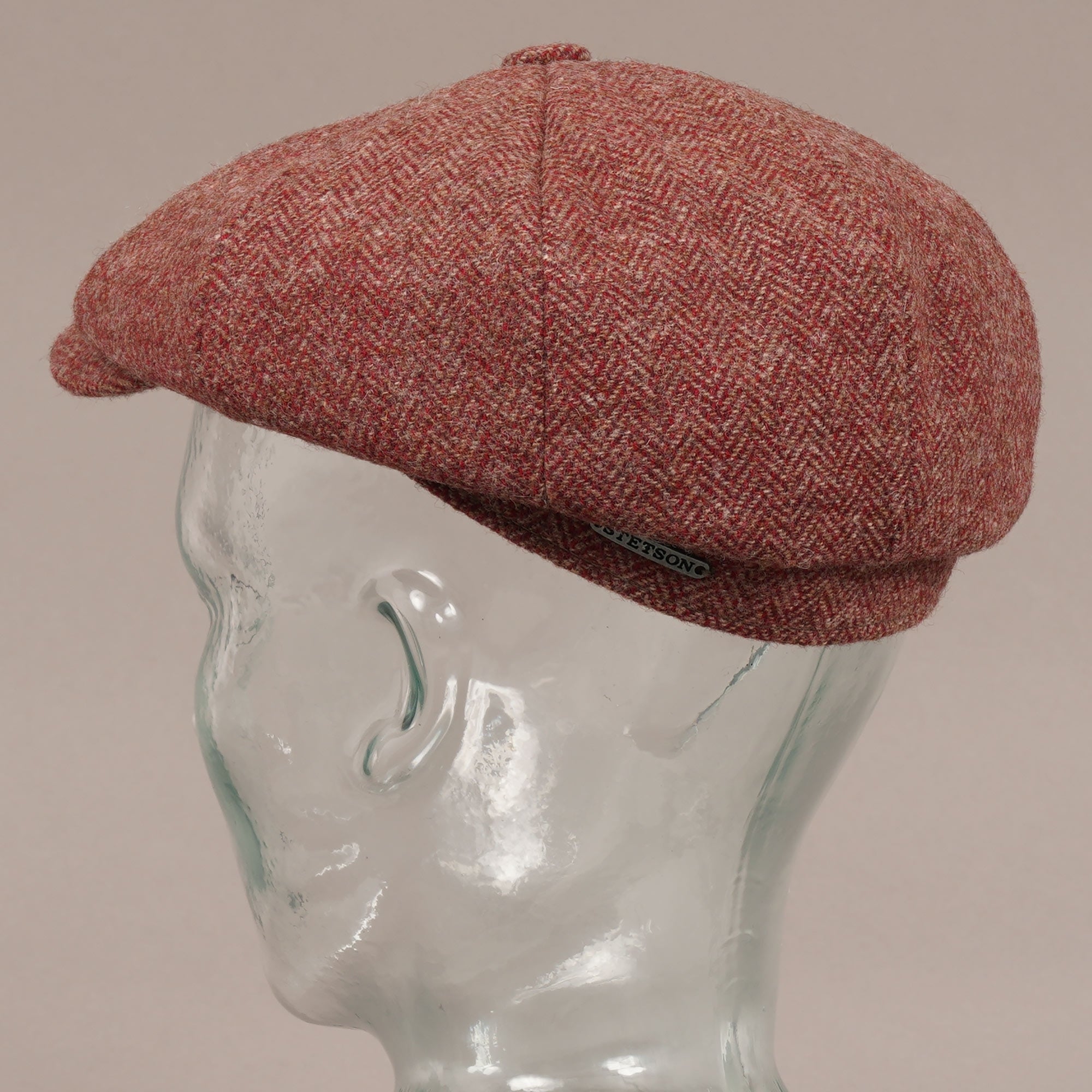 Stetson Hats Hatteras Herringbone Cap - Red