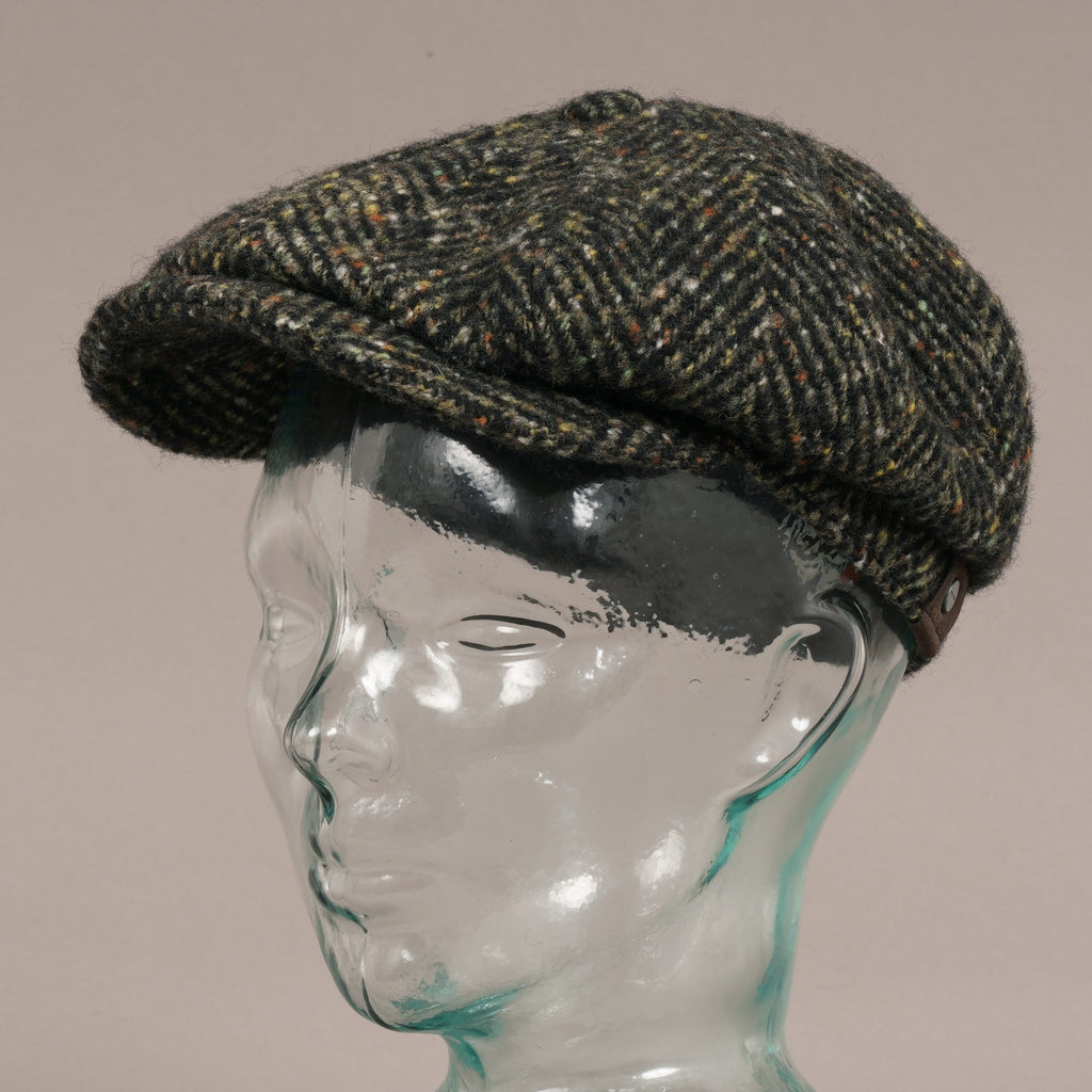 Stetson Hats Hatteras Wool Bakerboy Cap - Black Multi
