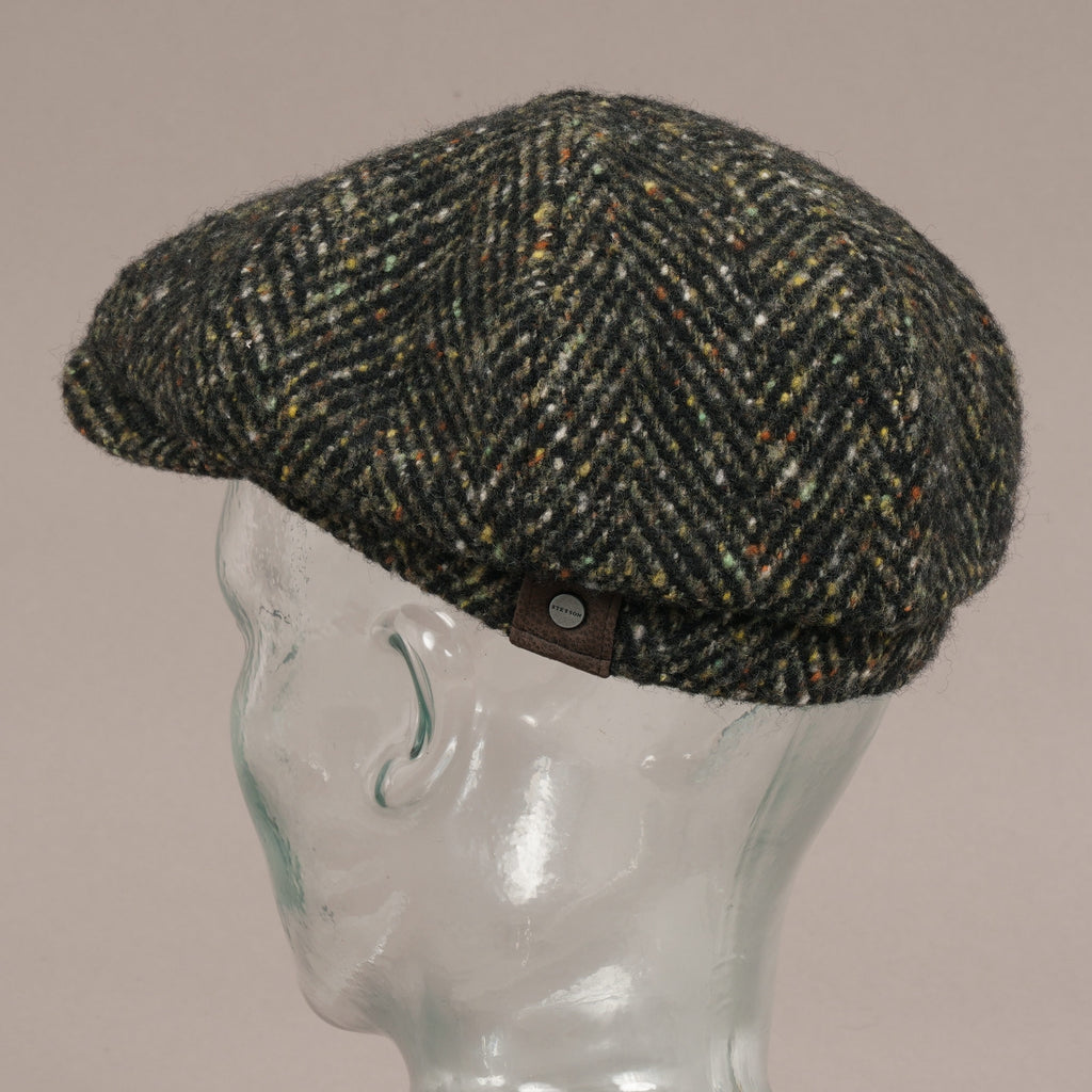 Stetson Hats Hatteras Wool Bakerboy Cap - Black Multi