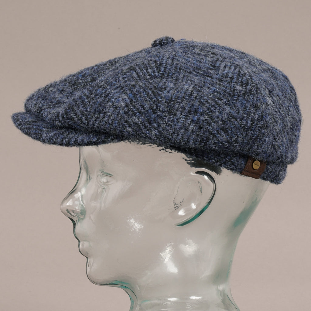 Stetson Hats Hatteras Wool Bakerboy Cap - Blue