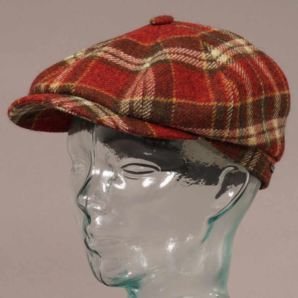 Stetson Hats Wool Hatteras Cap - Multi Check