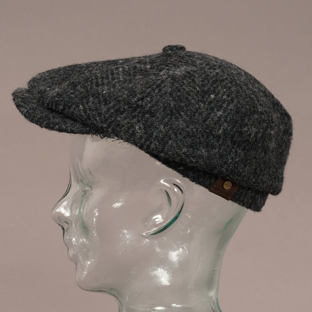 Stetson Hats Wool Hatteras Cap - Black