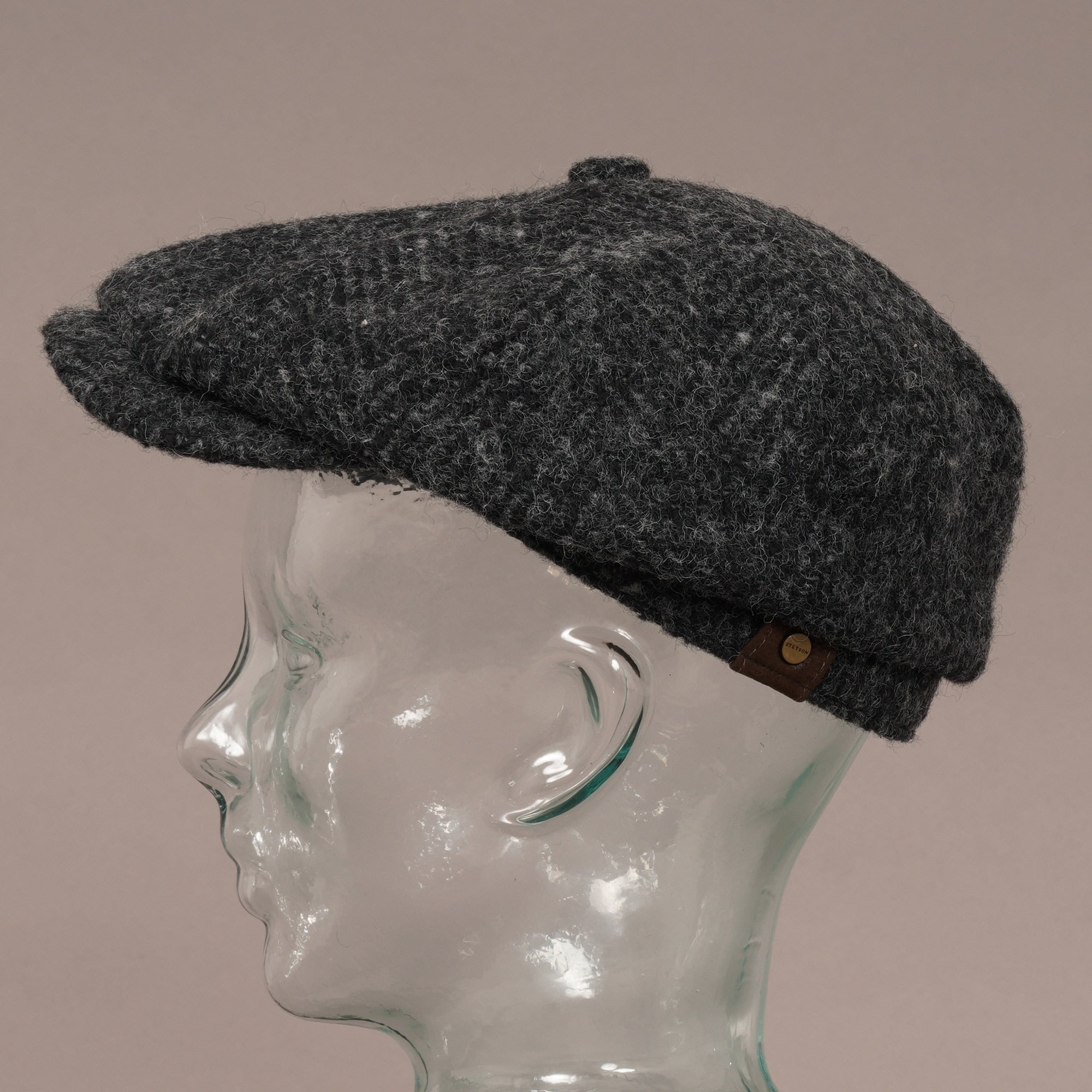 Stetson Hats Wool Hatteras Cap - Black