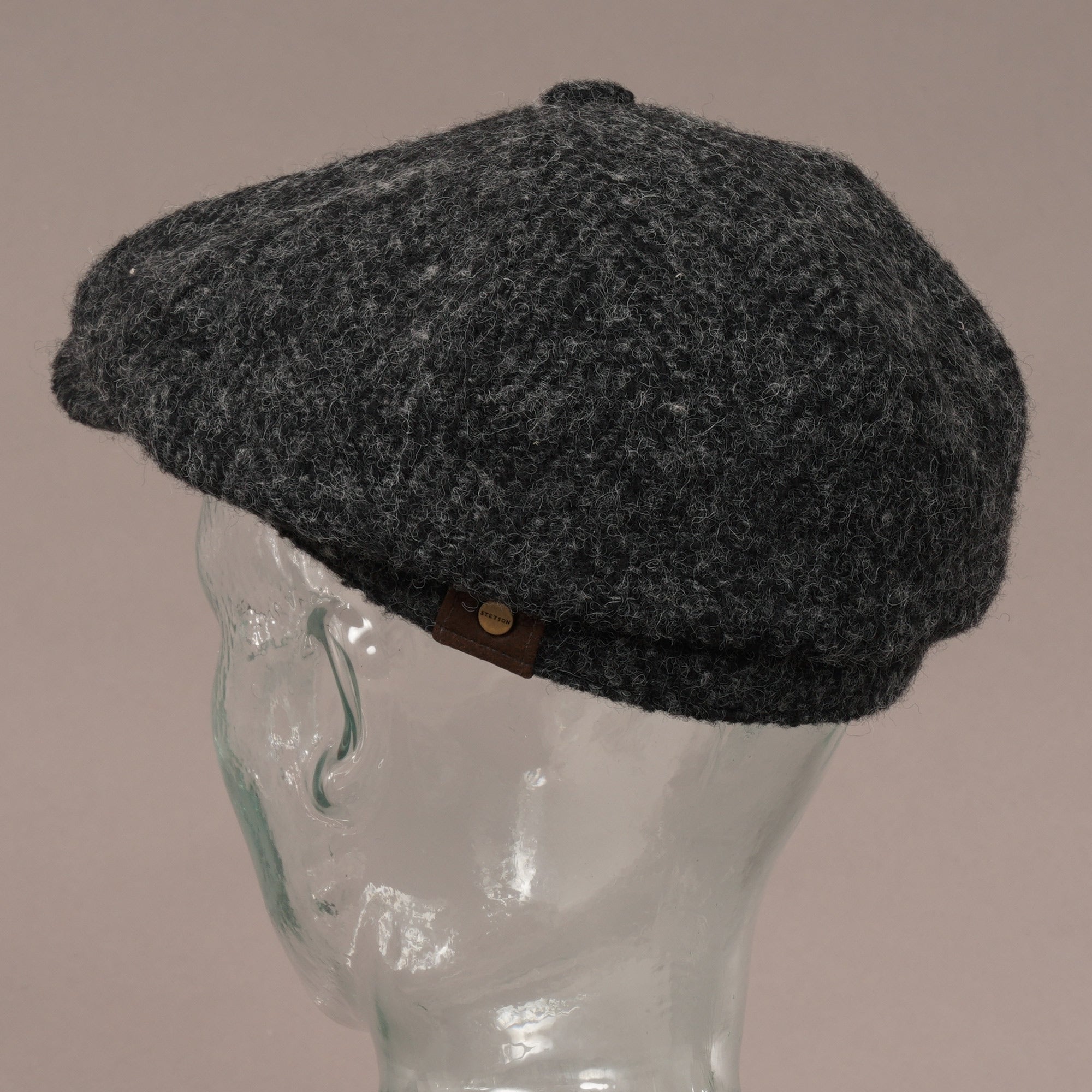 Stetson Hats Wool Hatteras Cap - Black