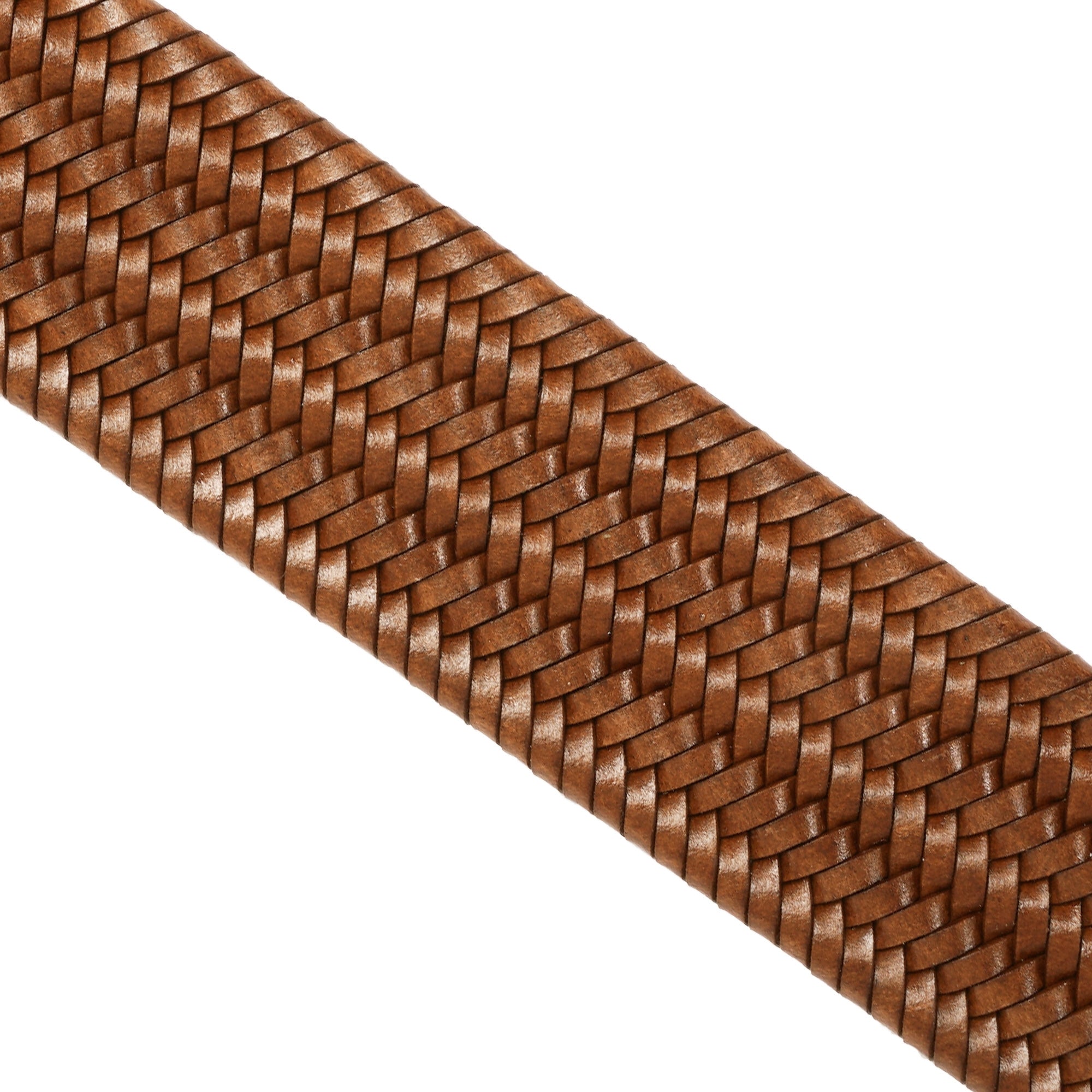 Anderson's Belts Anderson's Woven Brown Braided Leather Belt A/2915 PI51