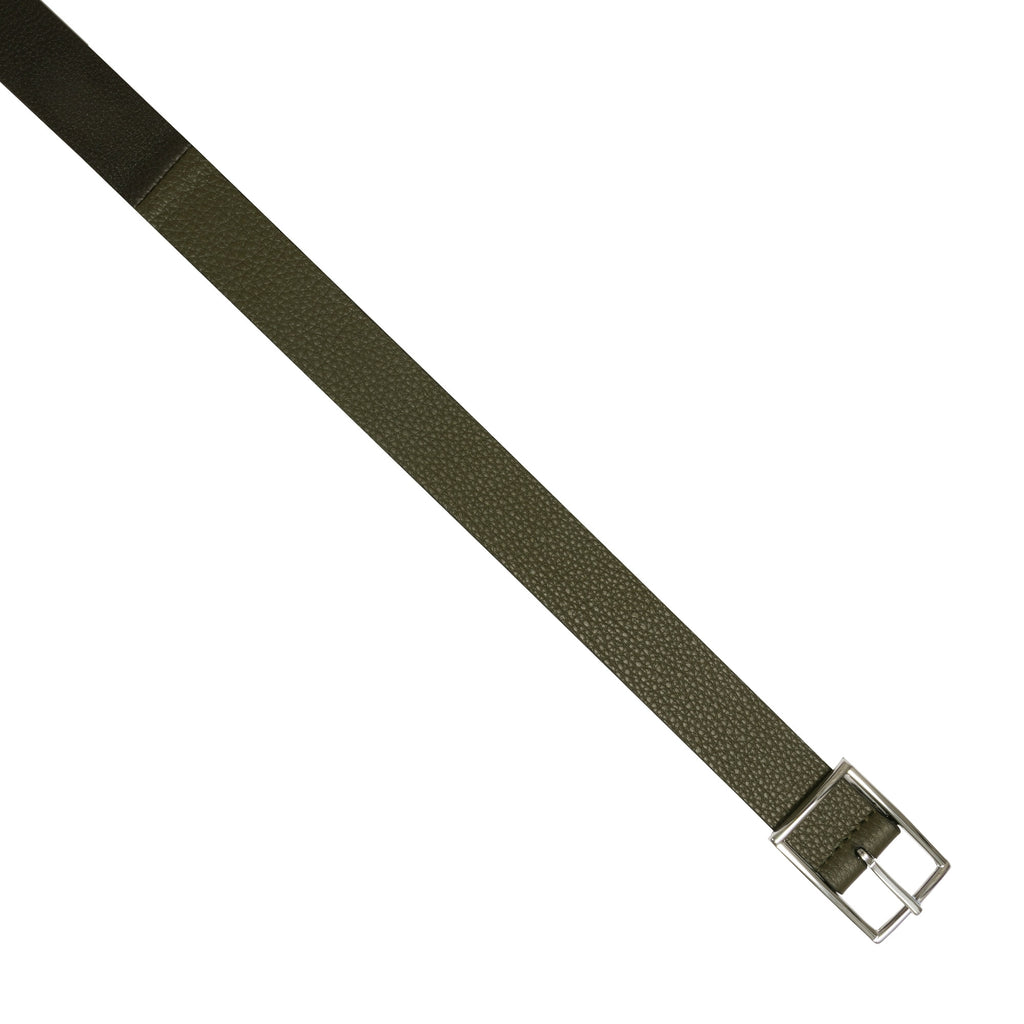 Anderson's Belts Grain Leather Belt - Khaki & Black