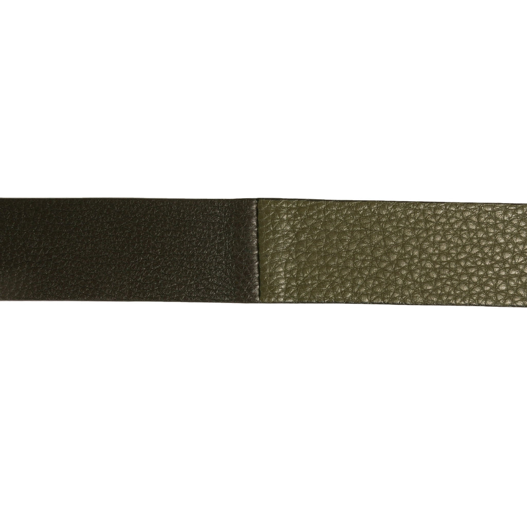 Anderson's Belts Grain Leather Belt - Khaki & Black