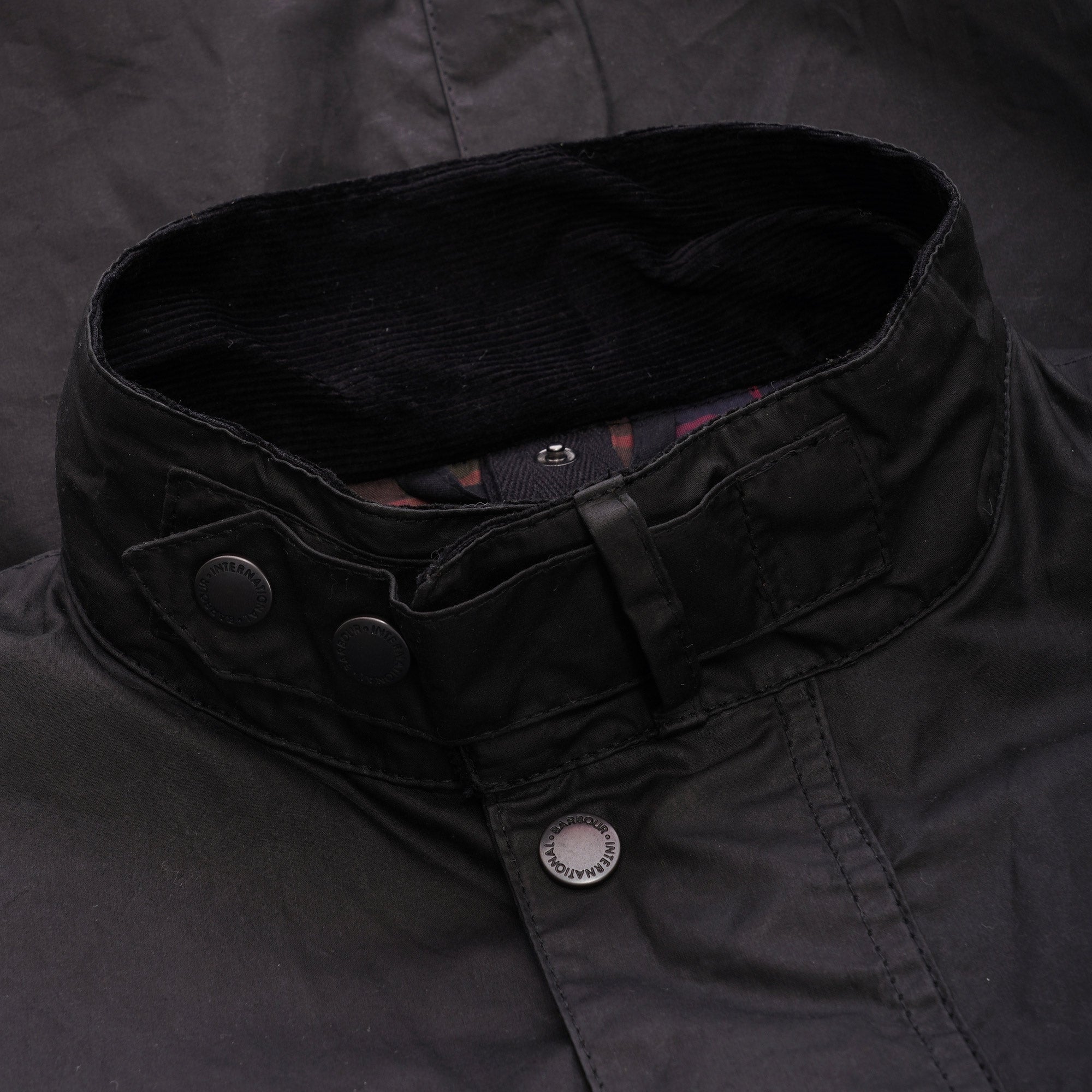 Barbour International Duke Wax Lightweight Jacket - Black