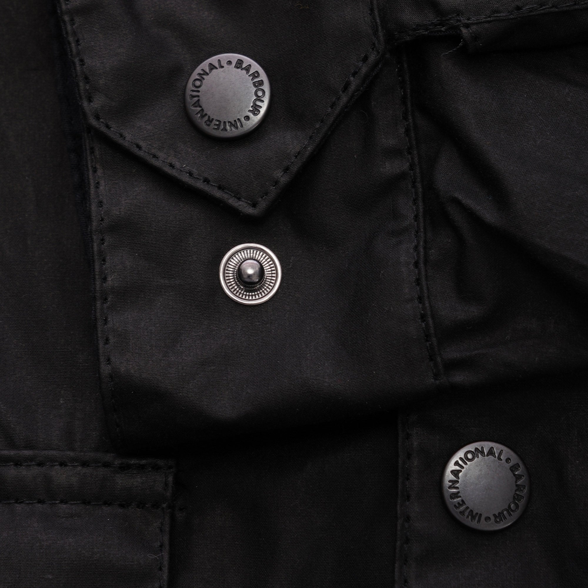 Barbour International Duke Wax Lightweight Jacket - Black