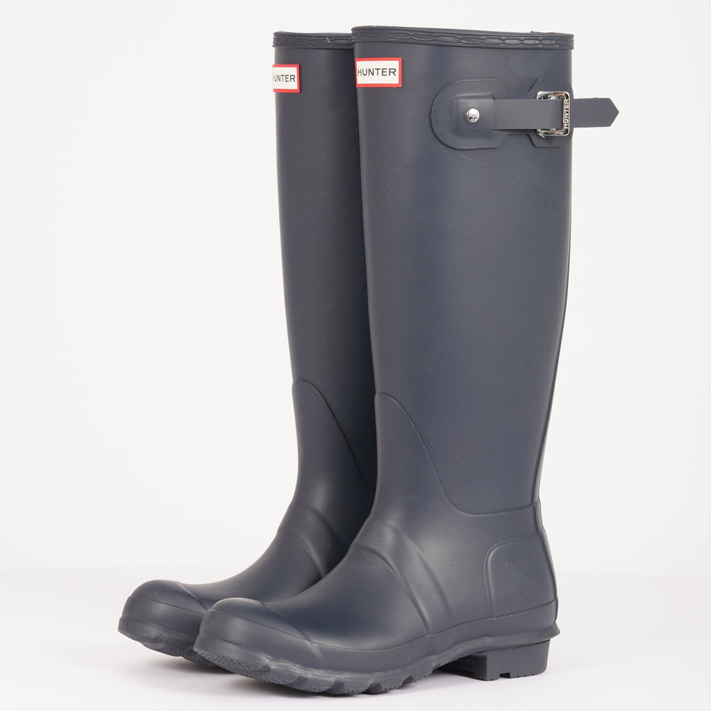 Hunter Womens Original Tall Wellington Boots - Navy