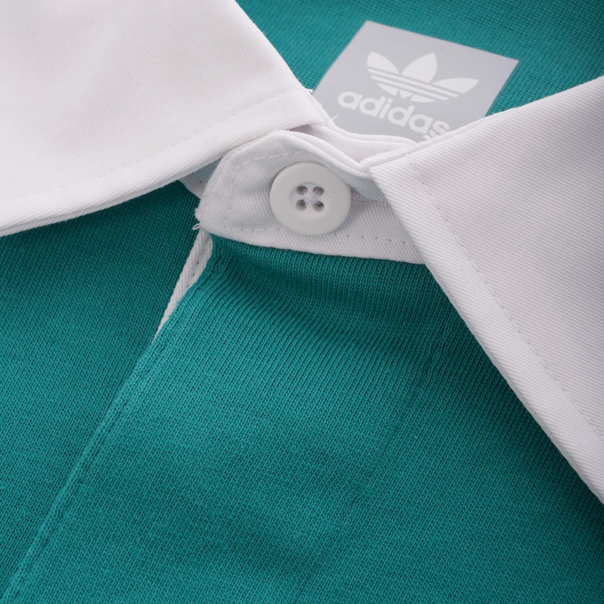 Adidas Originals Winchell LS Rugby Shirt - Active Green
