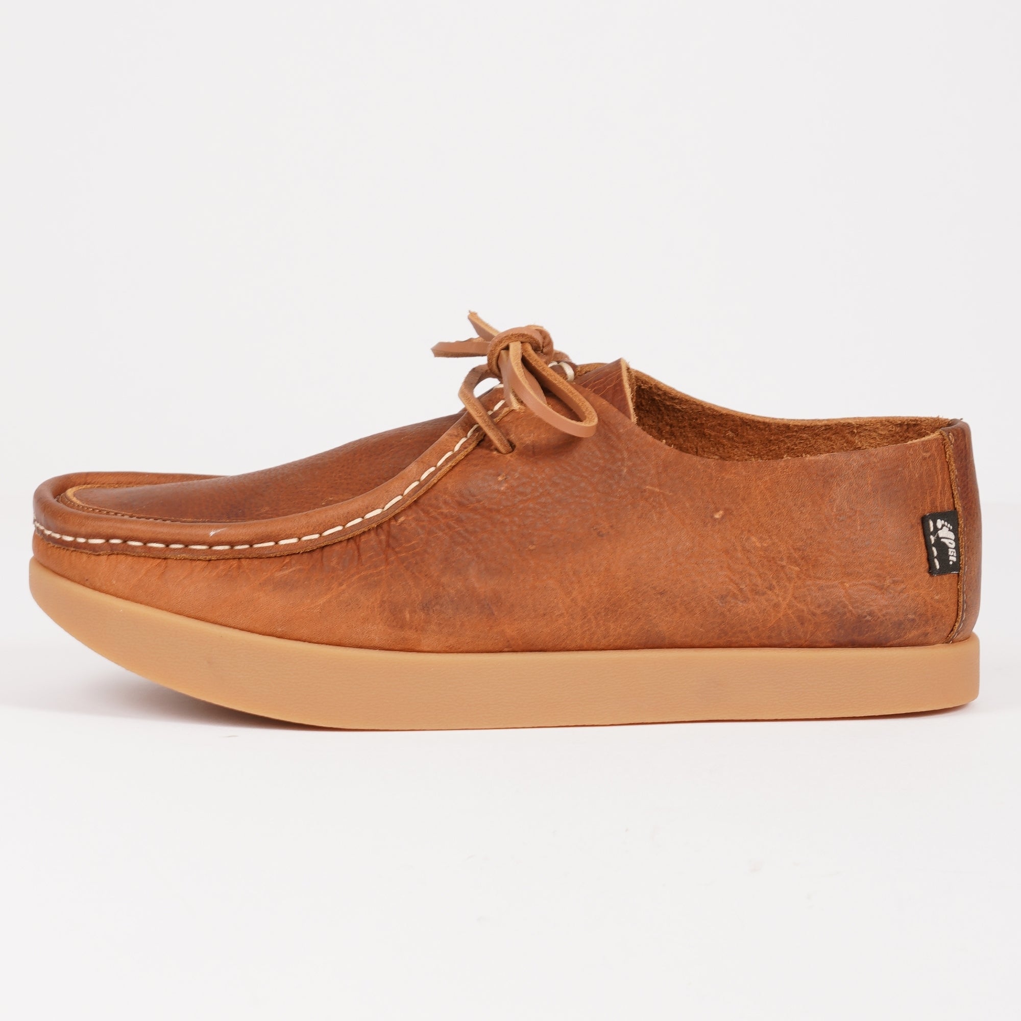 Yogi Willard Tumbled Leather Negative Heel Shoes - Tan
