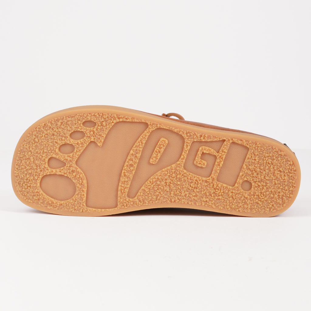 Yogi Willard Tumbled Leather Negative Heel Shoes - Tan