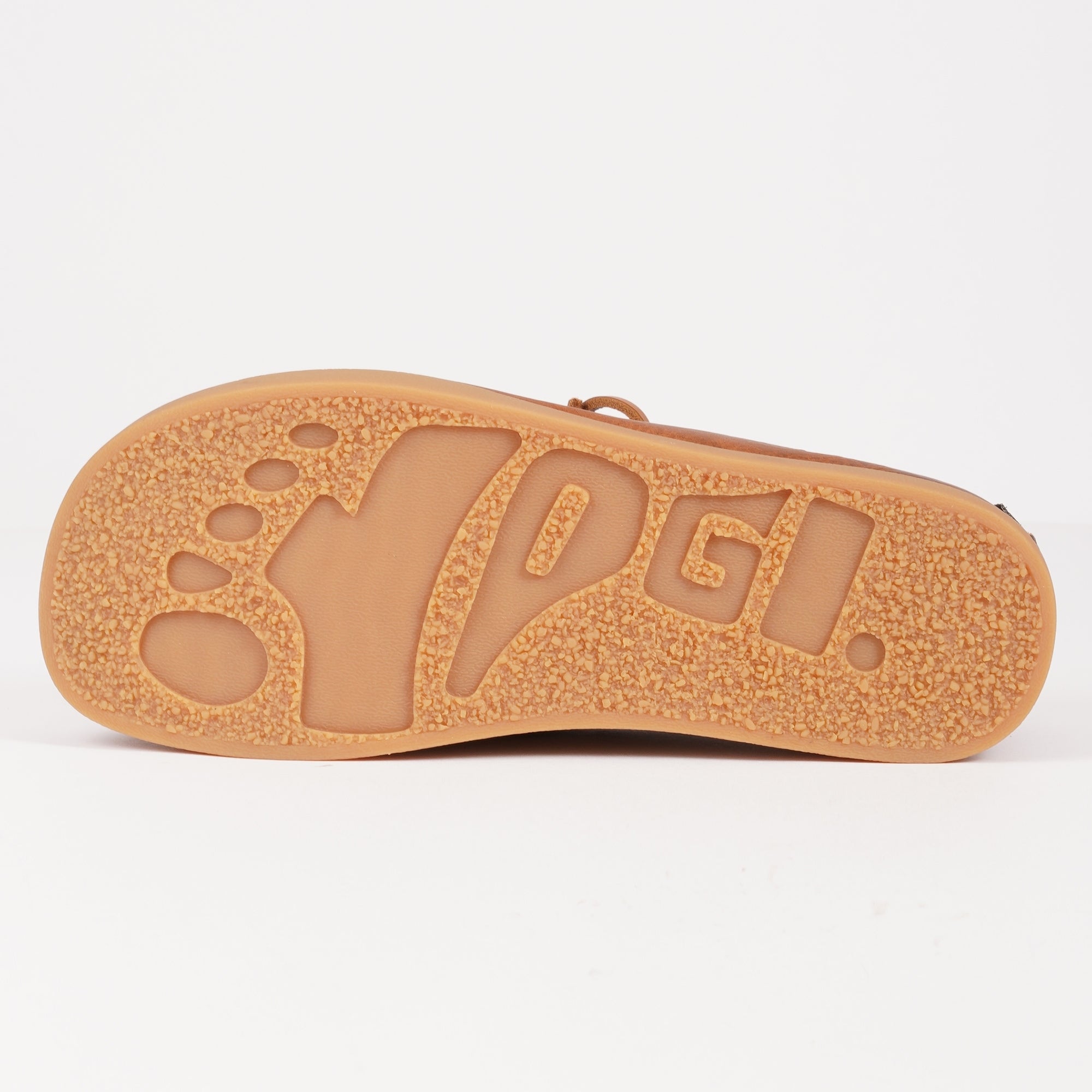 Yogi Willard Tumbled Leather Negative Heel Shoes - Tan