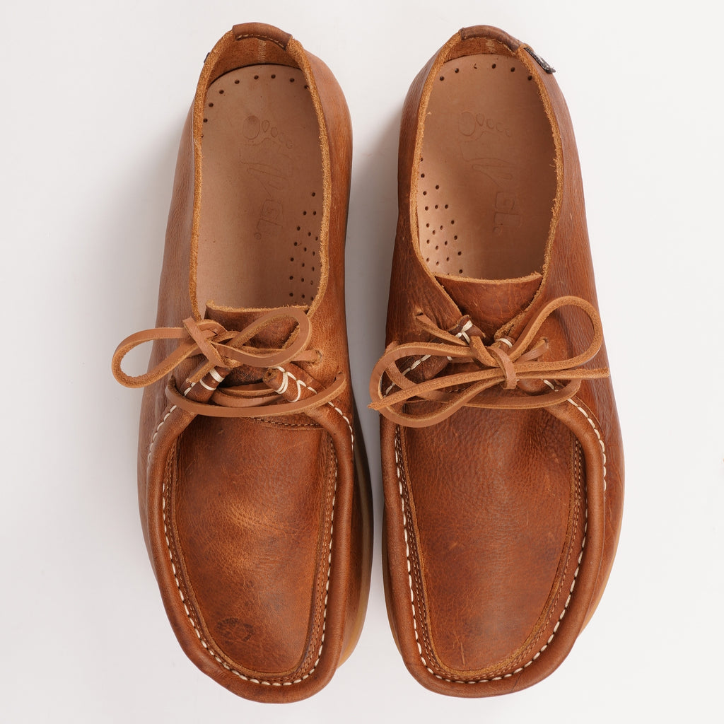 Yogi Willard Tumbled Leather Negative Heel Shoes - Tan